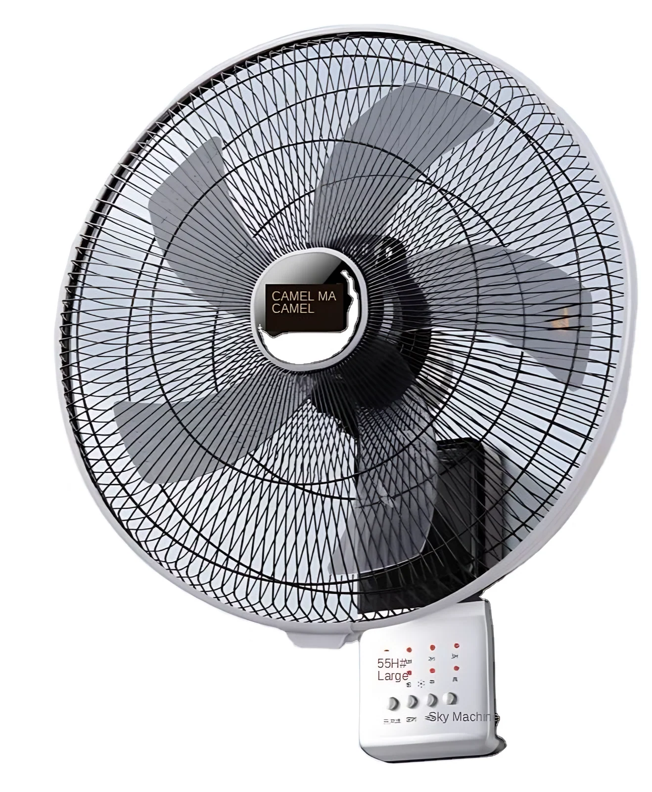 AC 16 Inch 110V 220V Air Cooling 3 Speed Oscillation Swing Timer With Digital Display Oscillating Wall Mounted Fan