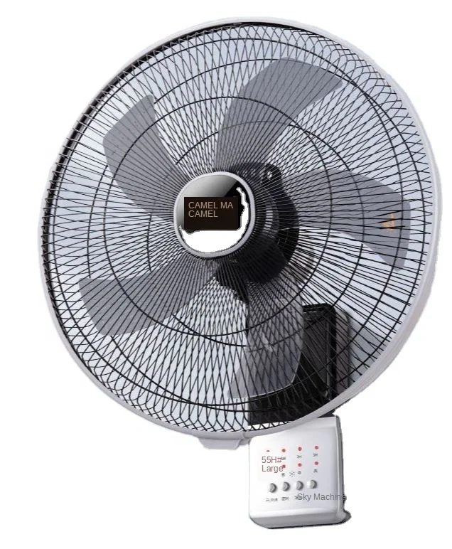 AC 16 Inch 110V 220V Air Cooling 3 Speed Oscillation Swing Timer With Digital Display Oscillating Wall Mounted Fan