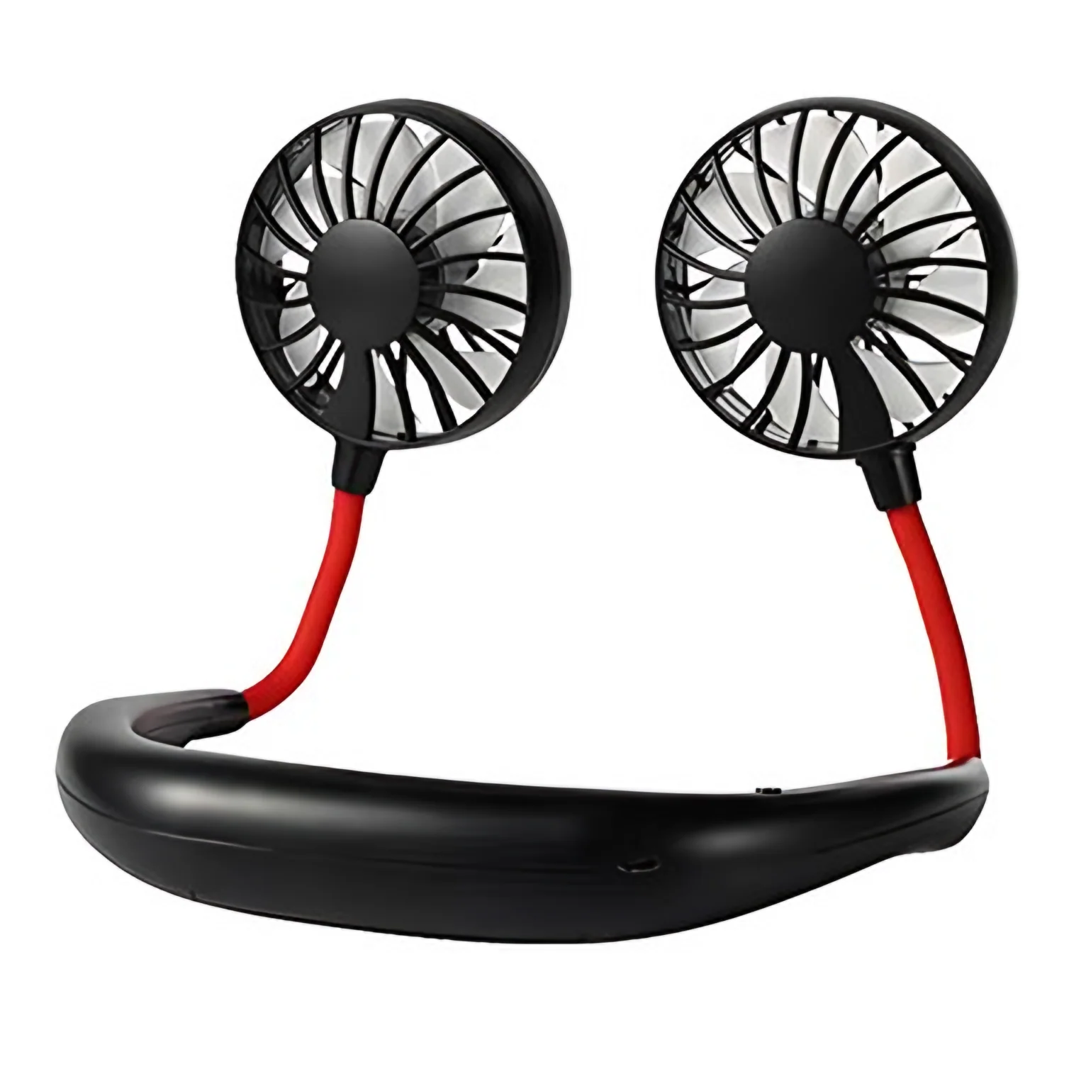 Ventilador de refrigeración de aire barato USB recargable perezoso cuello colgado refrigerador eléctrico ventiladores de refrigeración de aire personal portable banda colgado colgado ventilador