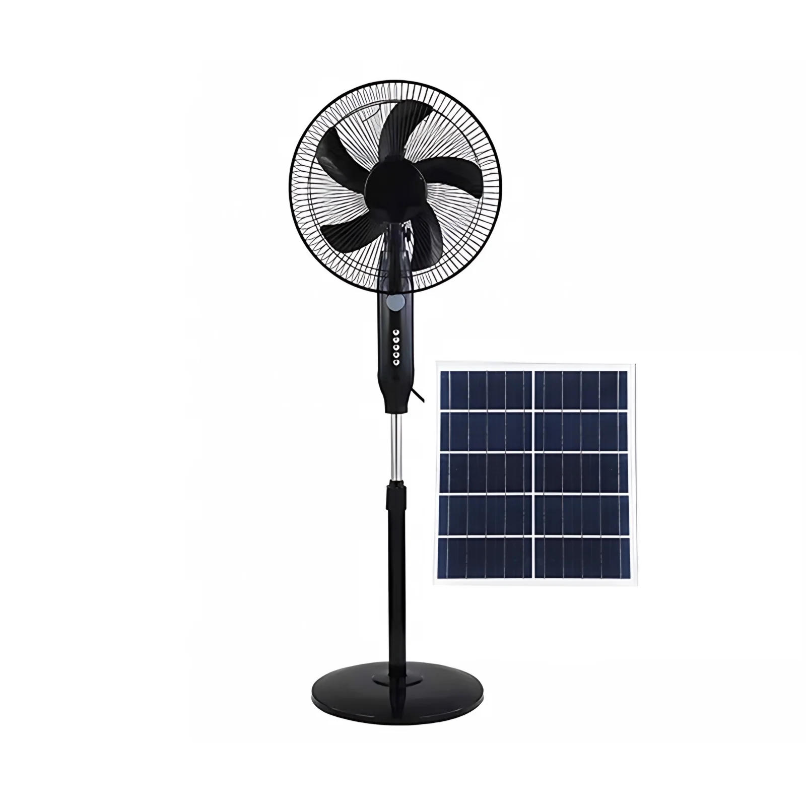 16Inch Energy Efficient Rechargeable Standing Solar Fan with LED Light and Solar Panel Three Wind Speed Product