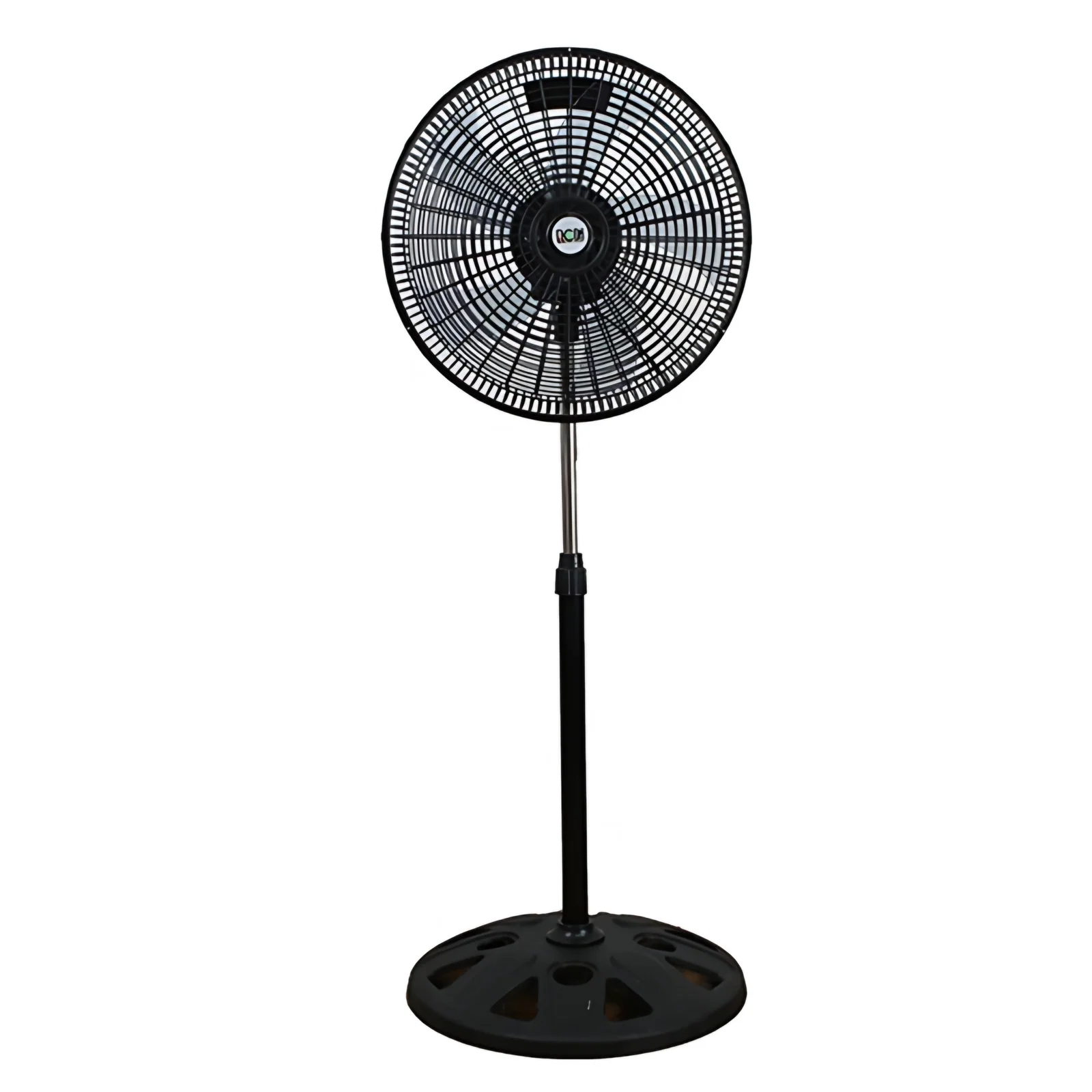 18 Zoll Stehventilator 3 Geschwindigkeiten starker hochwertiger Motor schwarz Plastik Grills 5 Klinge schwingender stehender elektrischer Ventilator