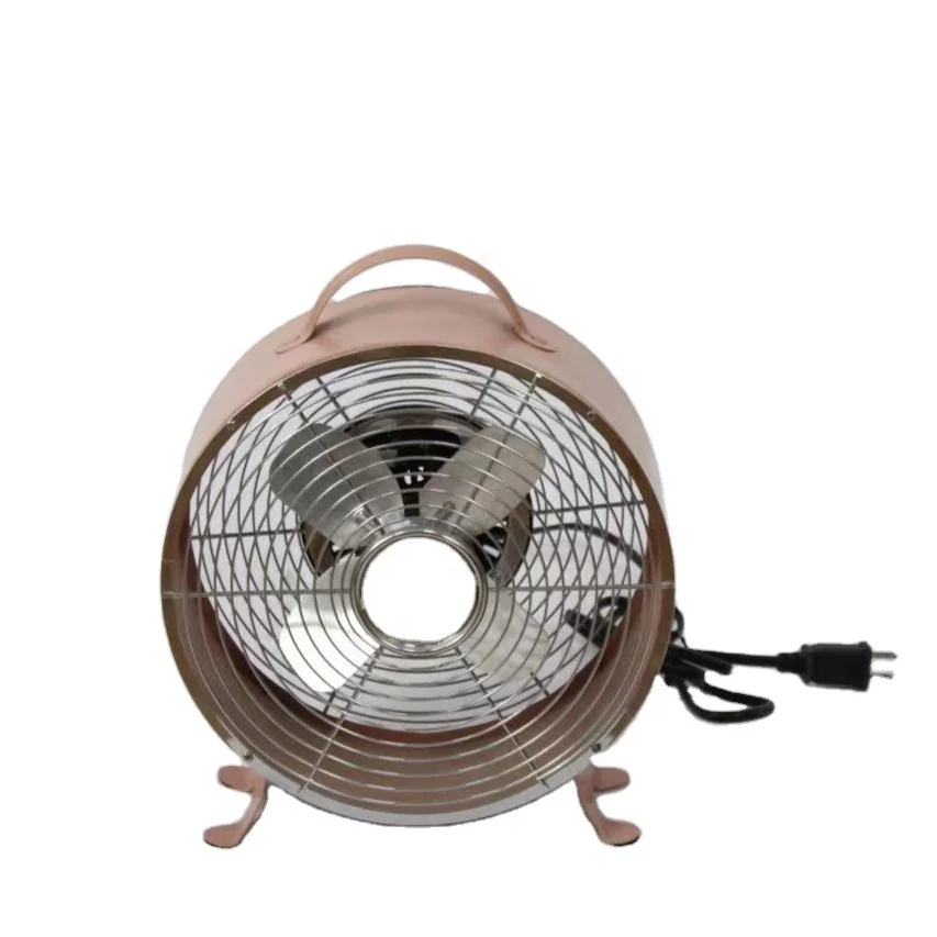 Topson 7 Inch Portable Mini Floor Fan Home RV Appliances/Mini Ventilador De Piso/Metal Clock Table Fan for Air Circulation