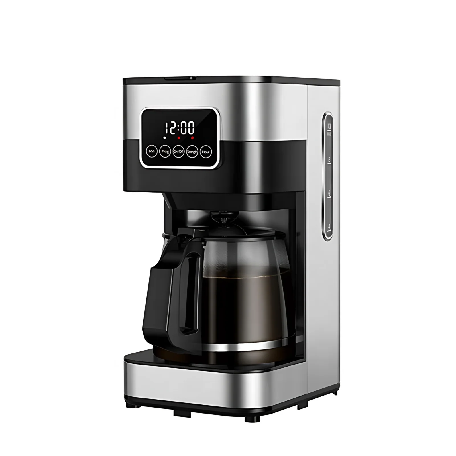 Commercial Automatic Programmable Drip Coffee Maker with Filter 1.5L Electric for Home & Hotel Use Outdoor Ready