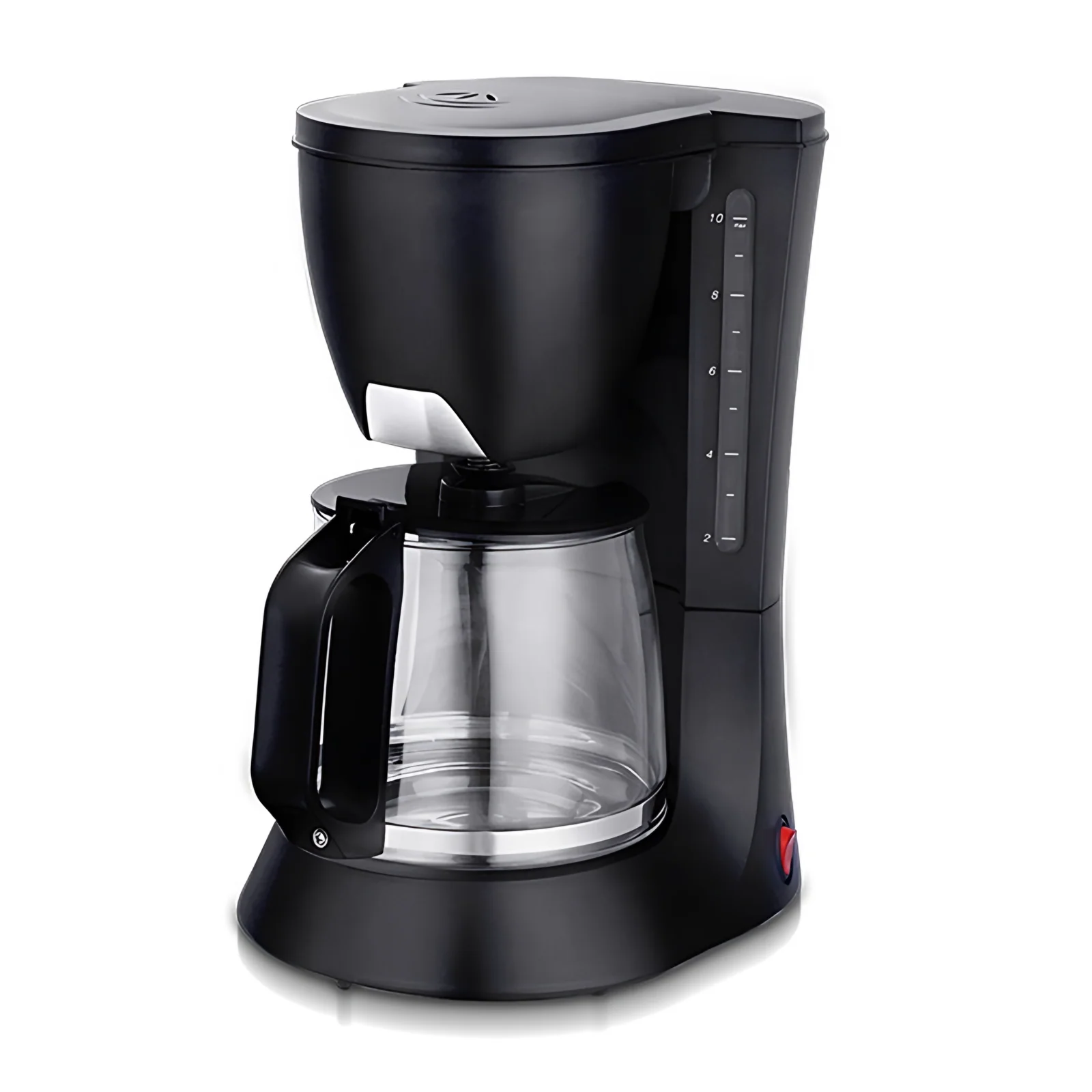 Classic Design One-click Anti-drip Popular Reusable Filter Glass Jar 1.2L Electric Drip Coffee Maker Outdoor & RV Ready