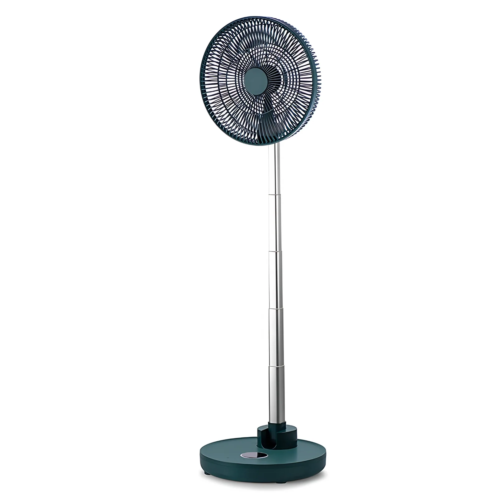 Ventilador de escritorio de pie plegable telescópico recargable 3 velocidades silencioso ventilador de campamento al aire libre