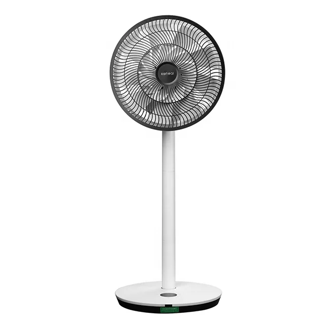 13'' Top Motor DC Electric Floor Stand Fan with Remote Control Adjustable Height Low Noise for Outdoor & RV Use