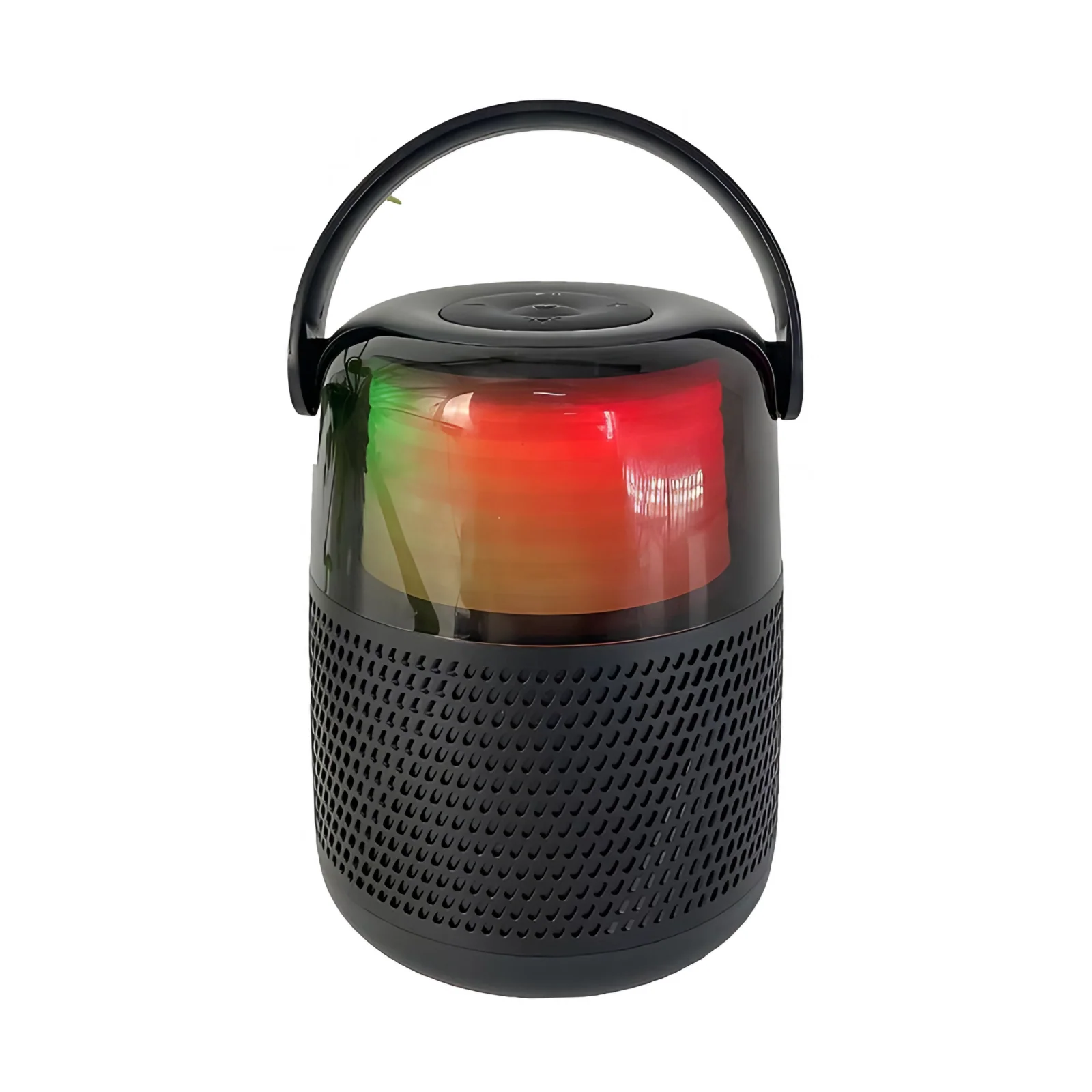 Portable Smart Small Transparent Speaker with Led Light RGB Home Stereo Speaker Cheap Wireless Speakers