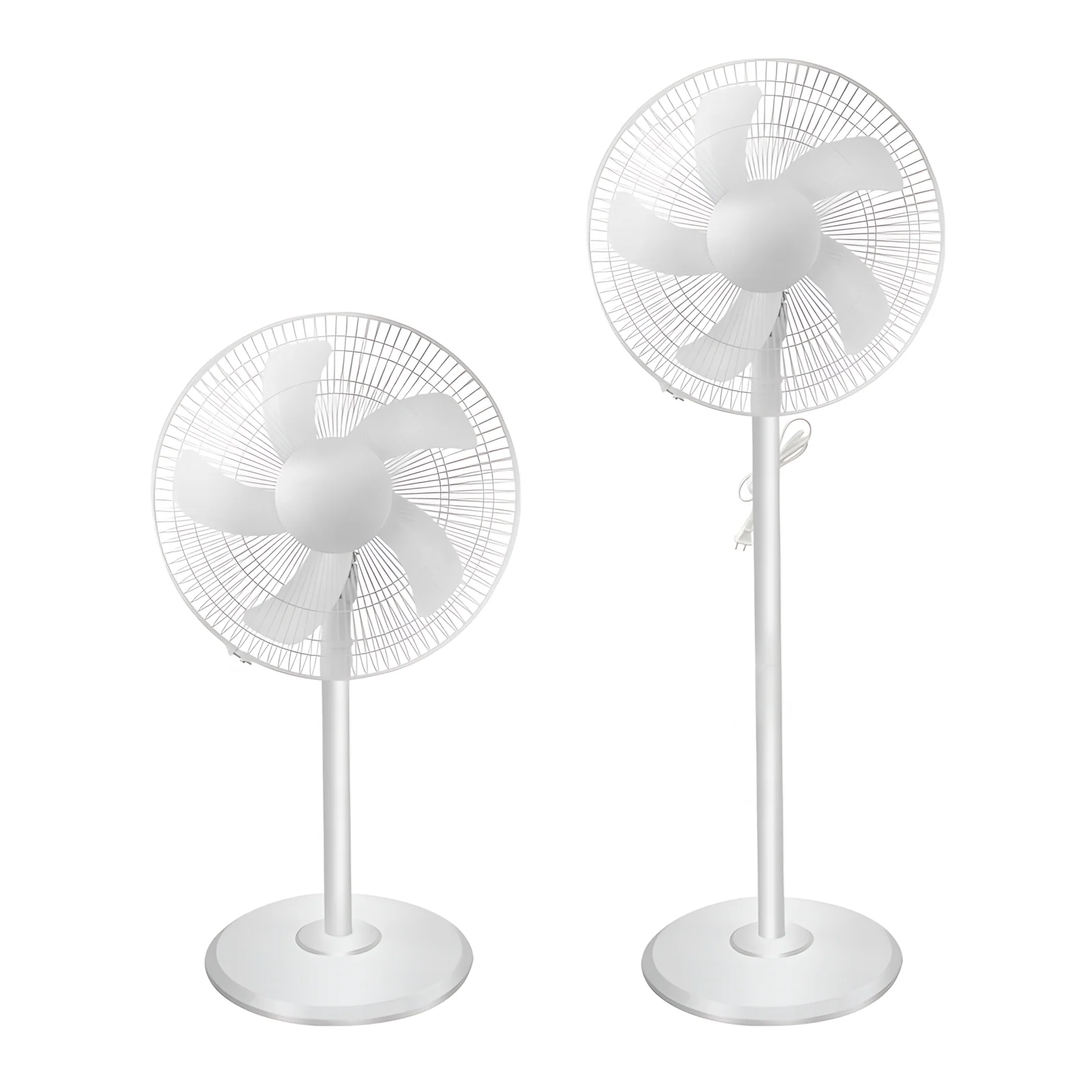 Home Smart 16 Inch 5 Blade Mechanical Control Adjustable Height Ventilation Stand Fan for Outdoor RV & Household Use
