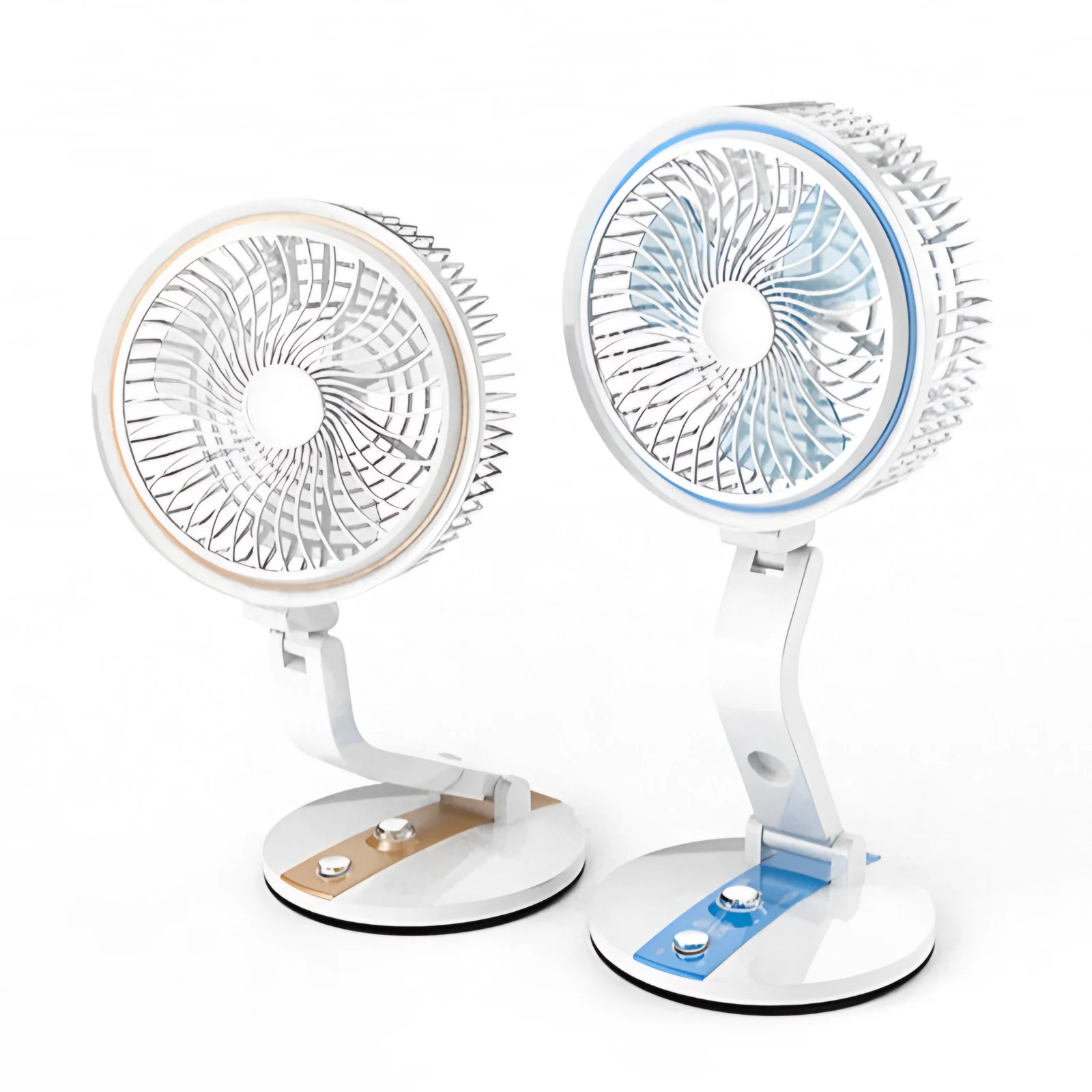Popular Best Price Factory Home Office New Design Foldable Portable Fan Light 1200mA 3W Personal Folding USB Fan Car Household