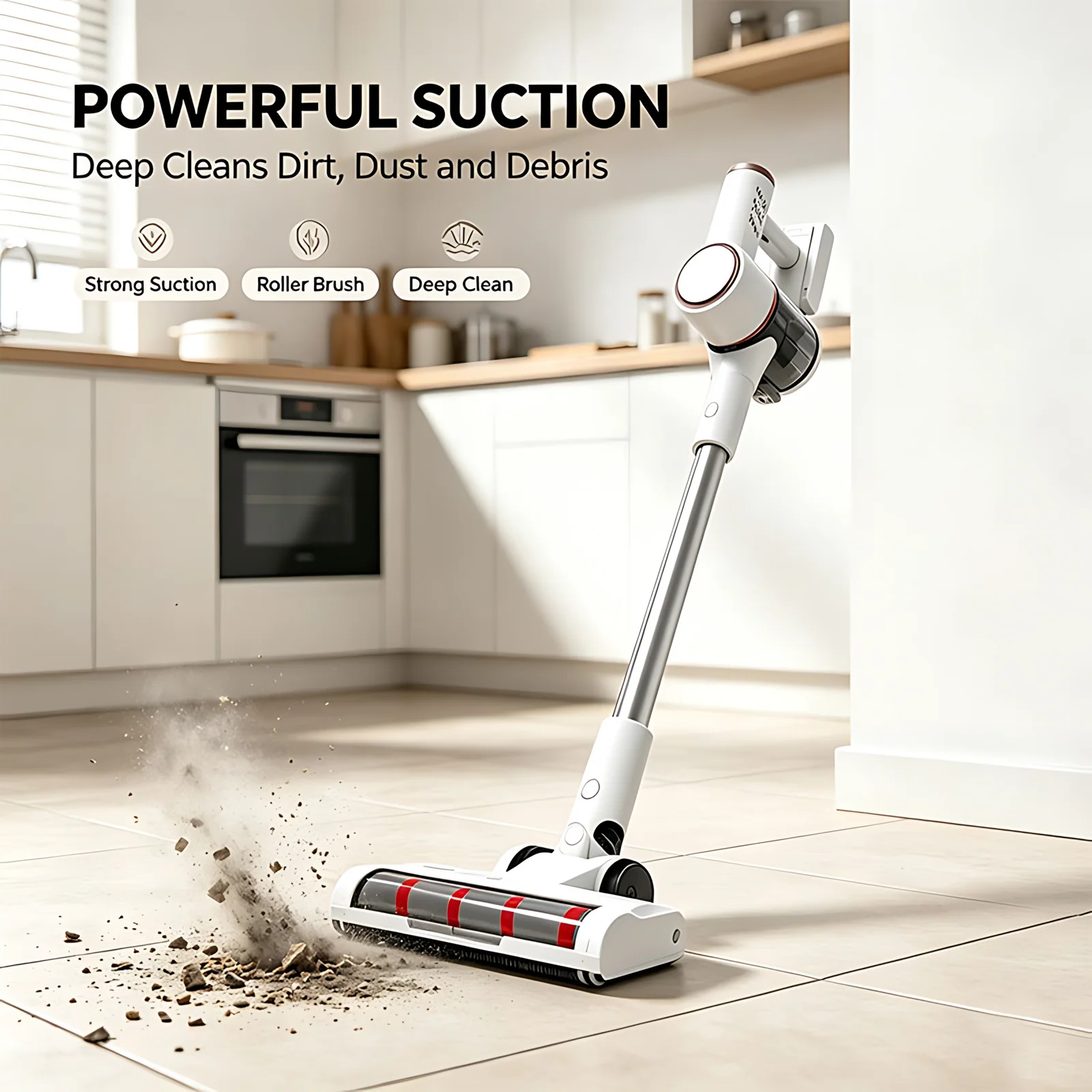 Hot Selling Dy 160W Cordless Vacuum Cleaner 22.2V Digital Ultra-thin Fluffy Absolutely Lightweight Handheld Vacuum Cleaner