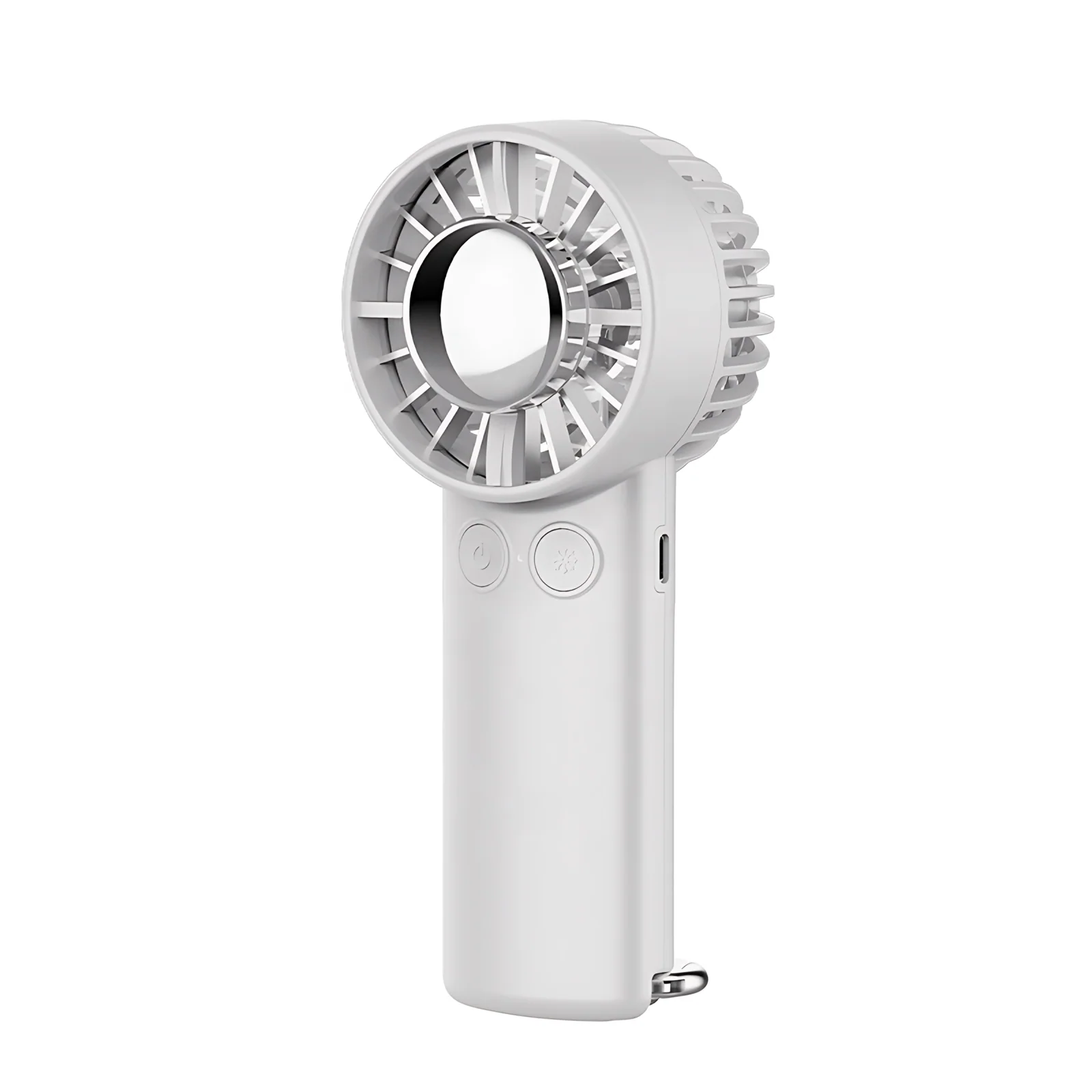 USB Rechargeable Battery 100 Speeds Adjustable Handheld Cooling Fan Cold Compress Function Portable Mini Fan for Outdoor Travel