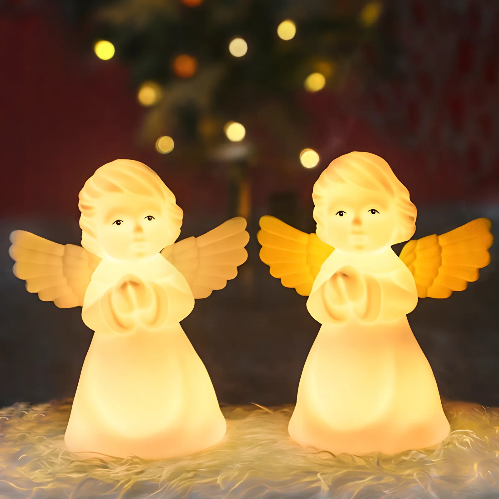 Hot Selling Angel Pray Girl Led Silicone Lamp Baby Night Light Table Decor Children Home Bedroom Party Decorative Night Light