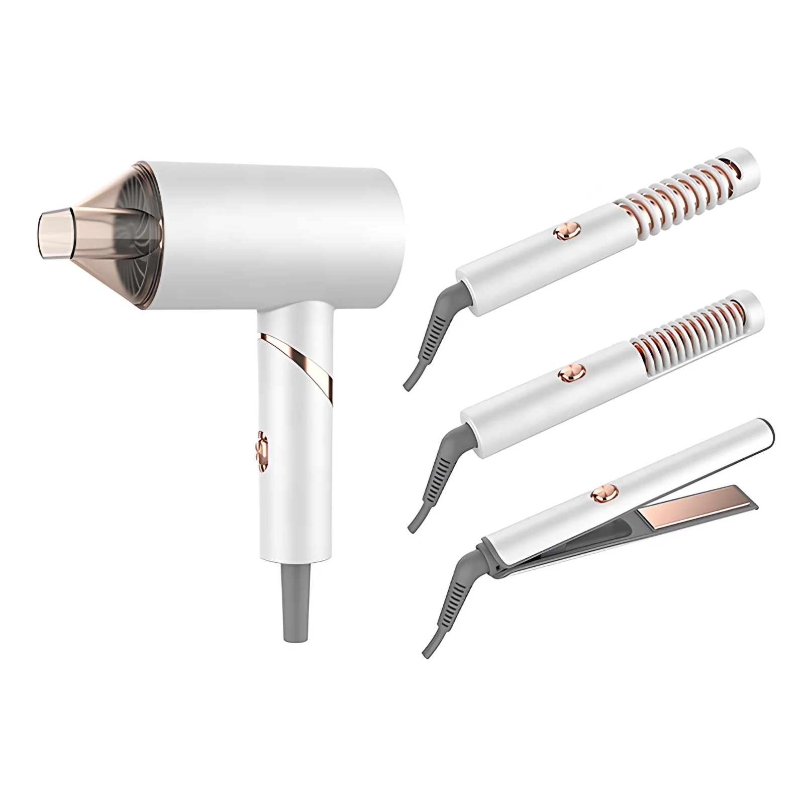 Professional High Speed Hair Dryer with Nozzle AC Motor Negative Ion Blow Dryer Salon Hairdryer