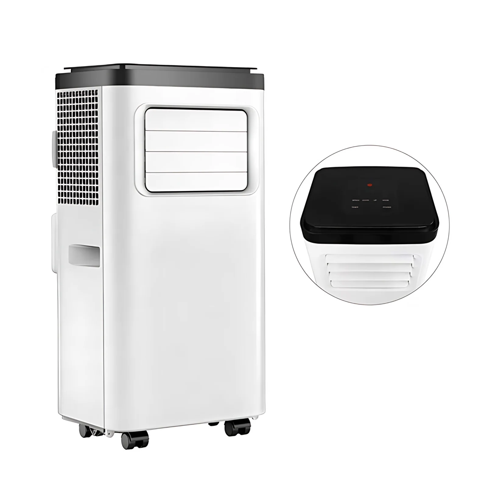 220V Electric Mini Portable Air Conditioner with Water Cooling 8001-10000 BTU Remote Control for Home & Office Use