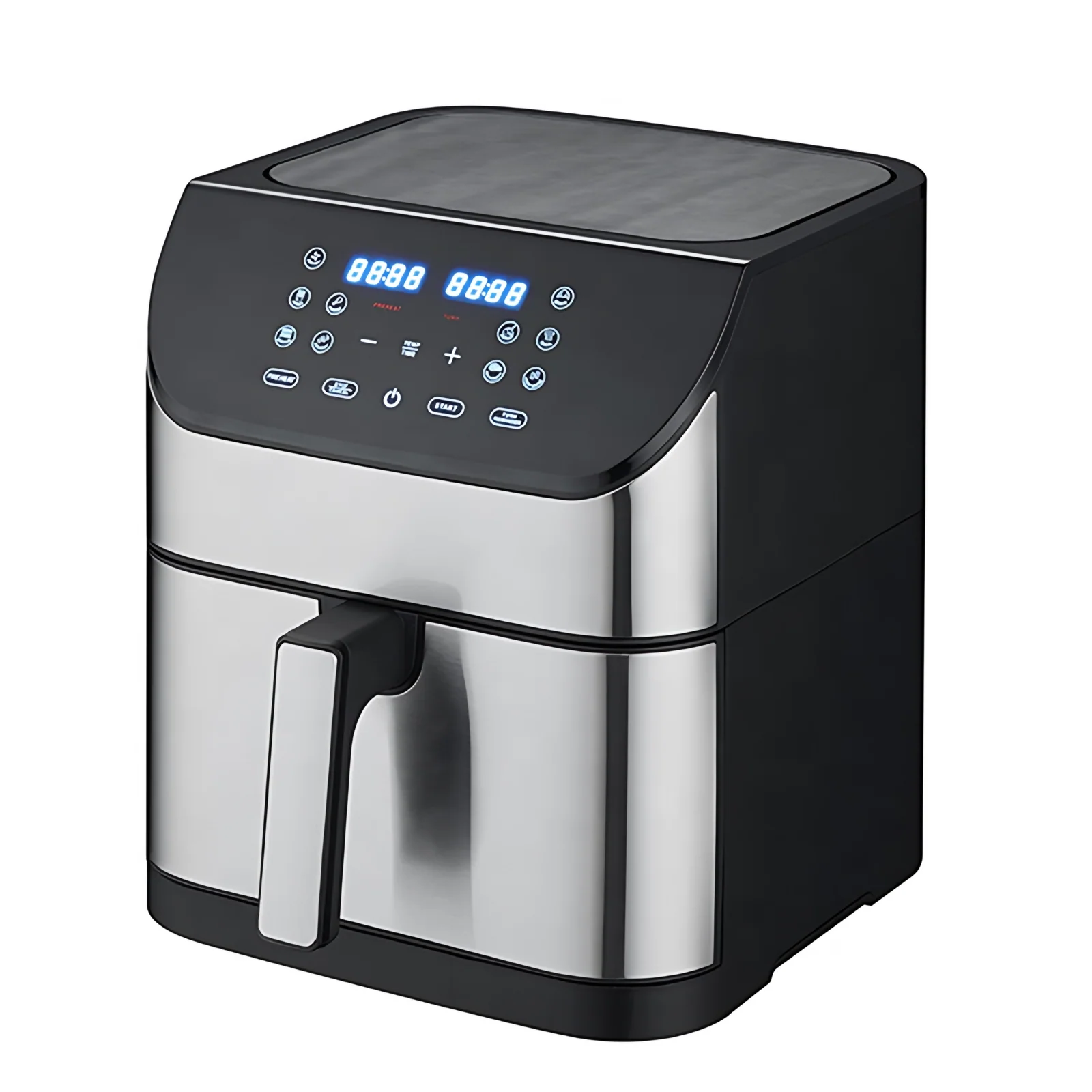 Wholesale 6L Stainless Steel Digital Electric Oil Free Air Fryer Large-Capacity Visual Air Fryer Household Electric Air Fryer