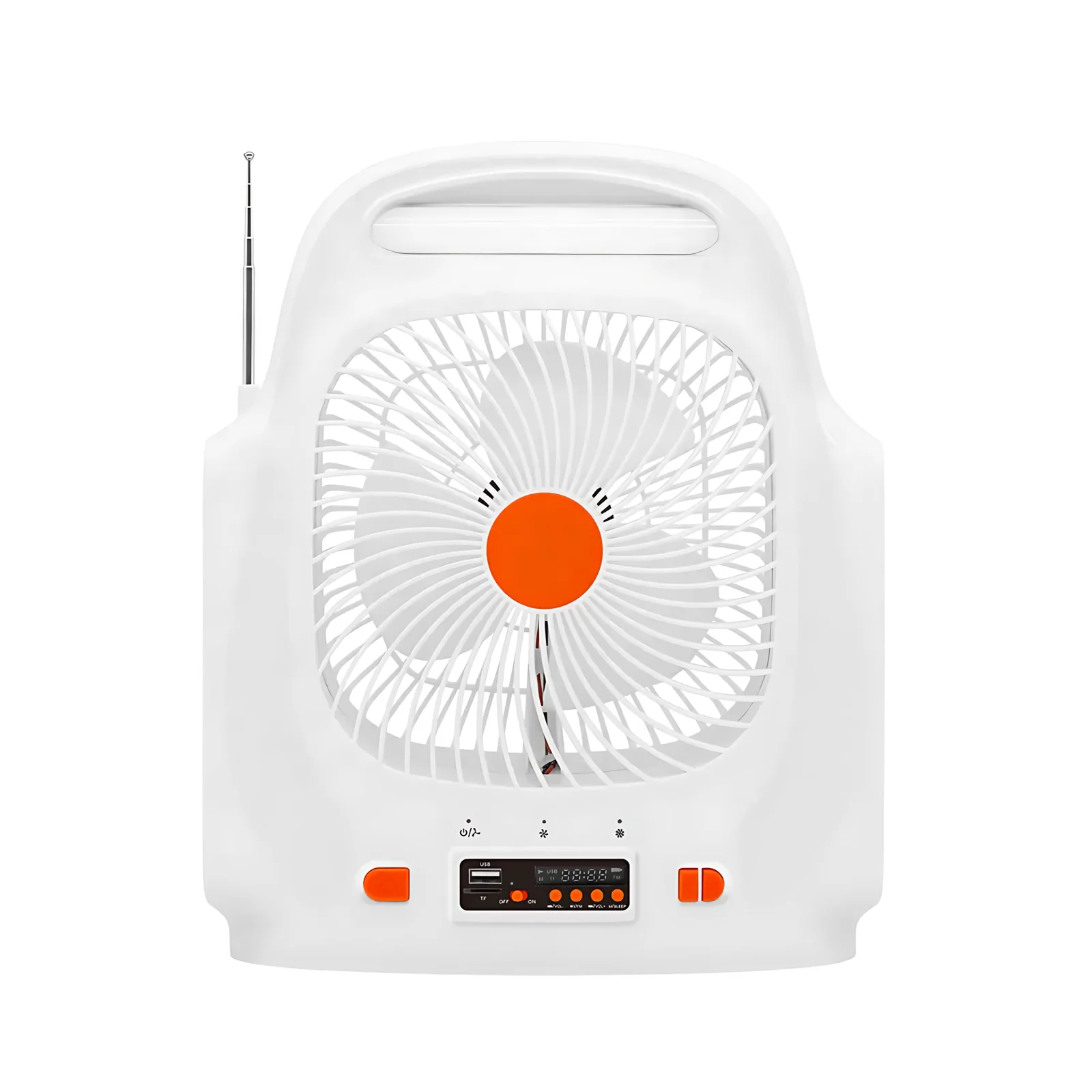 Best-seller 6 pouces chargeur d'urgence ventilateur multi-fonction portable avec AM FM radio mini ventilateur solaire électrique rechargeable