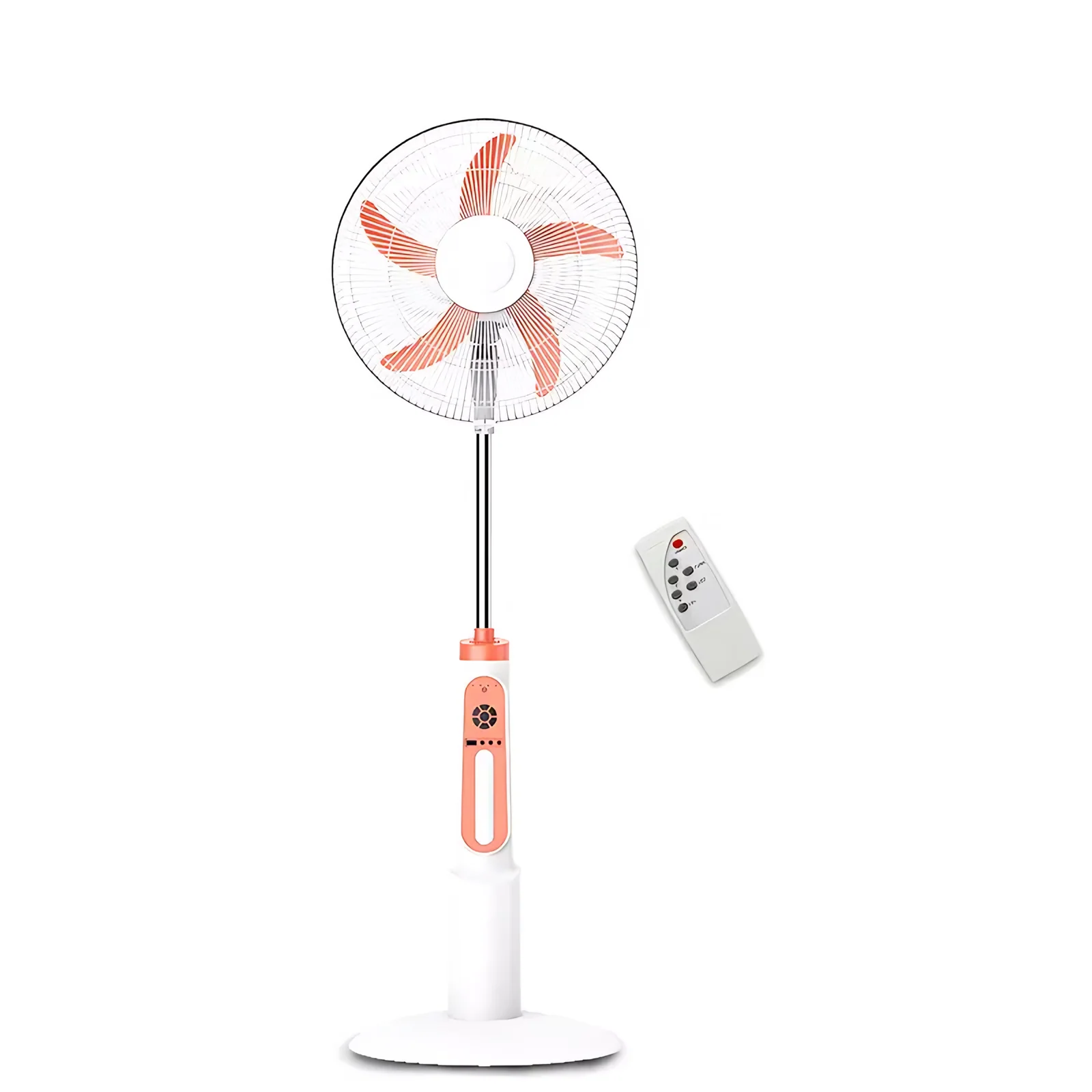 Rechargeable Vertical Floor Standing Solar Fan with Solar Panel USB Solar Charging Fan