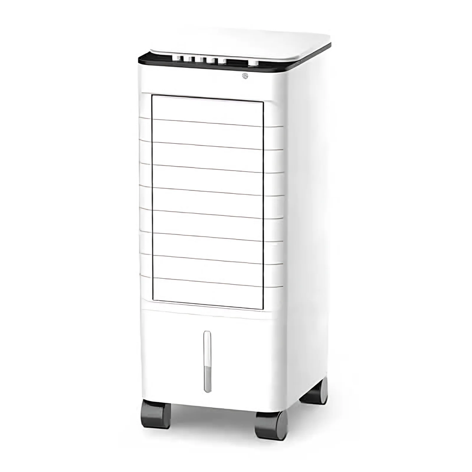 New Mini Air Conditioner Fan 80W Humidifier Fan Remote Control Air Cooler Fan With Caster Wheel