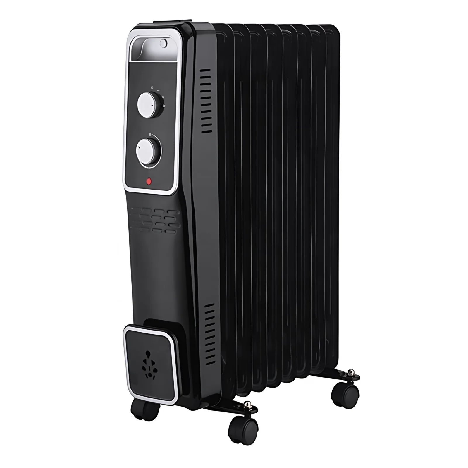600W 900W 1500W Electric Oil-Filled Radiator Room Heater Black 11 Fin with Timer Wall Mounted Bedroom Bathroom Living Room Use