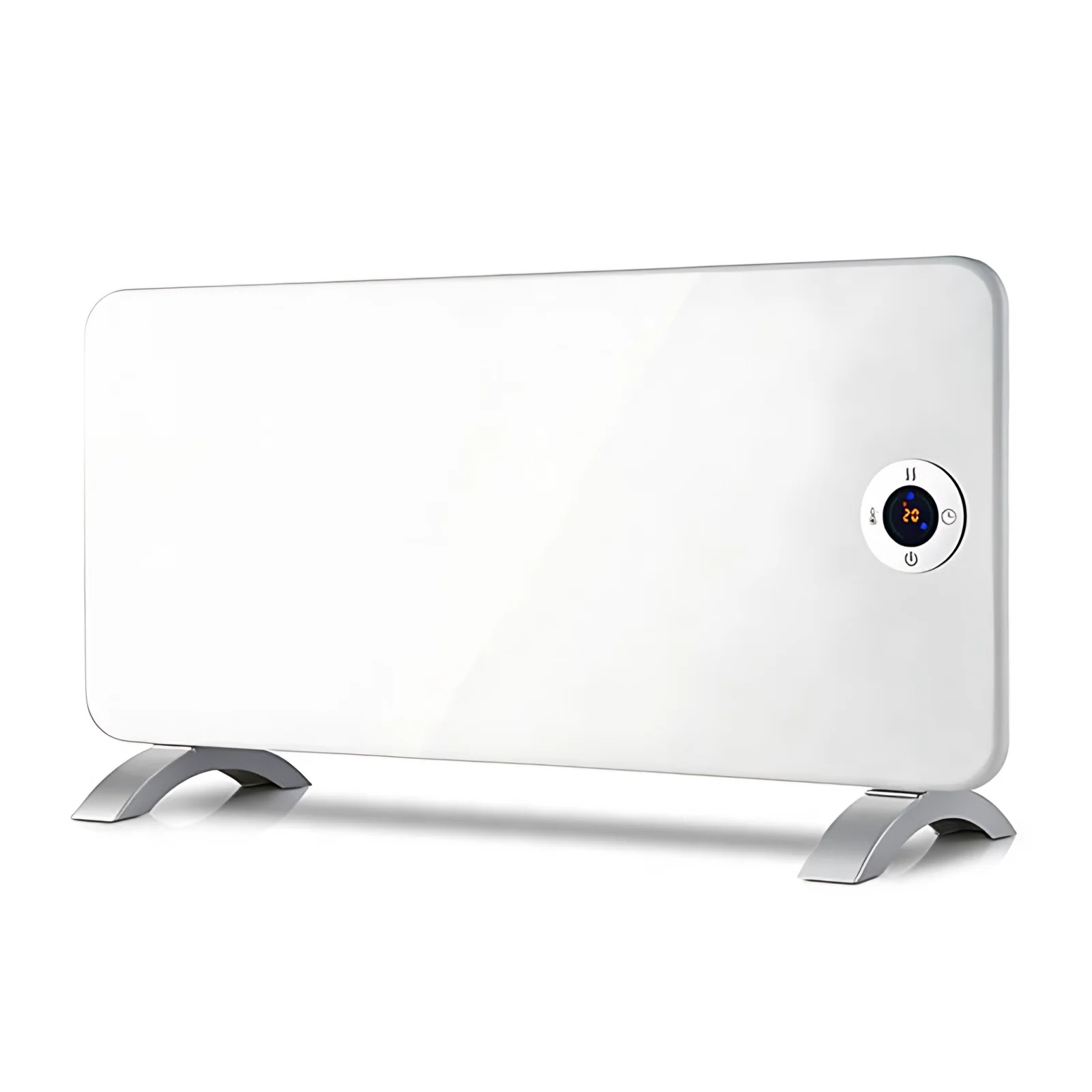 Customized Remote Control Glass Panel Heater IP24 Waterproof 24H Timer Panel LED Display Home Wall Mounted Heater