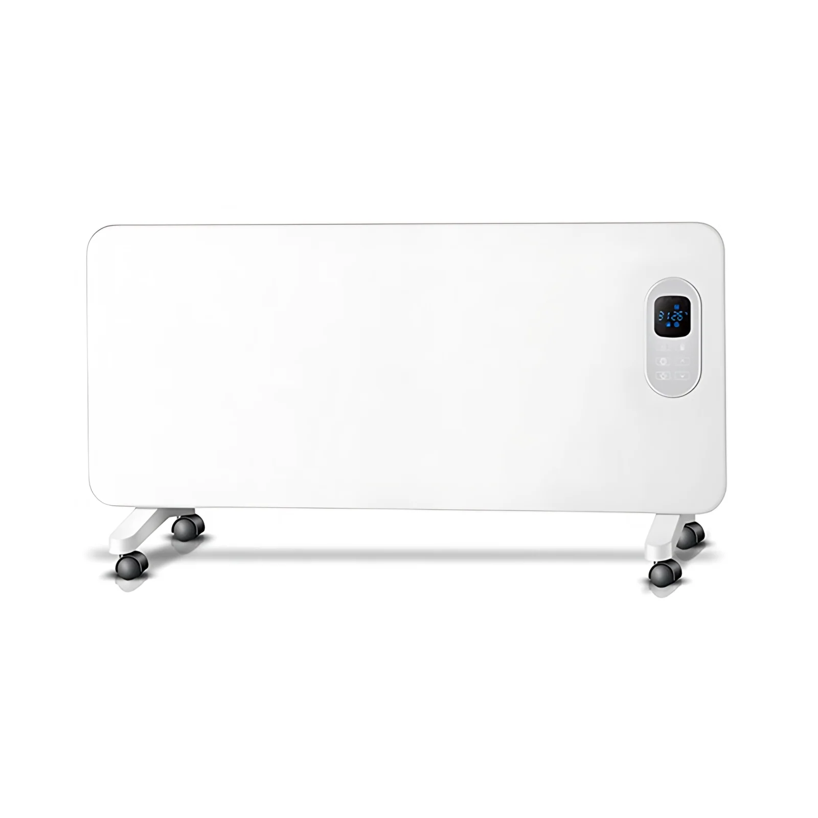 Wall-Mounted Freestanding Electric Panel Convector Remote Control IP24 Waterproof 24H Timer LED Display Overheat Protection Home