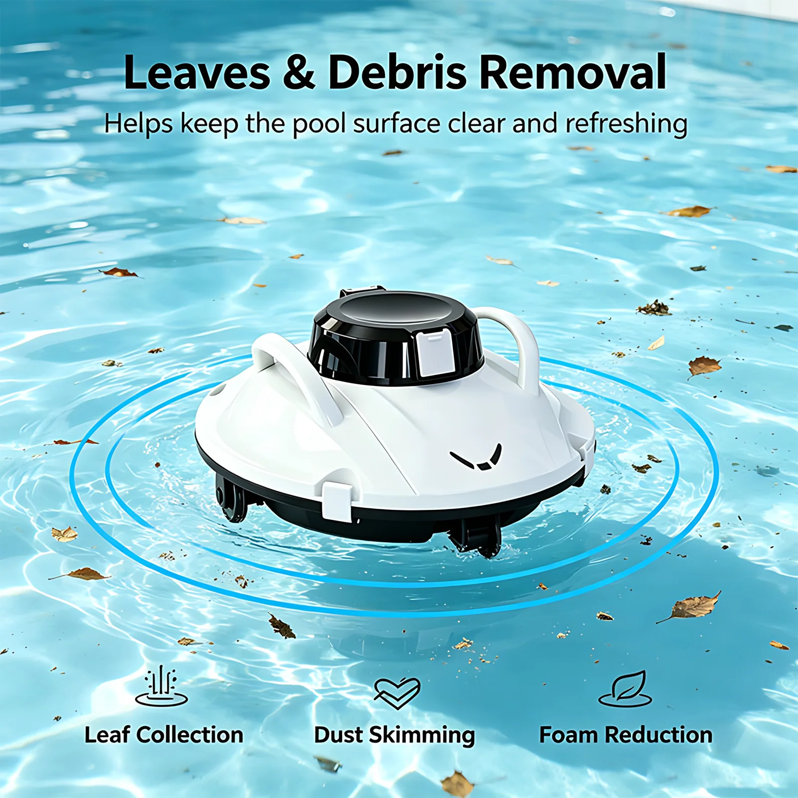 Automatic Electric Pool Vacuum Cleaner Pool Surface Cleaner Robot Robotic Pool Skimmer Cleaner