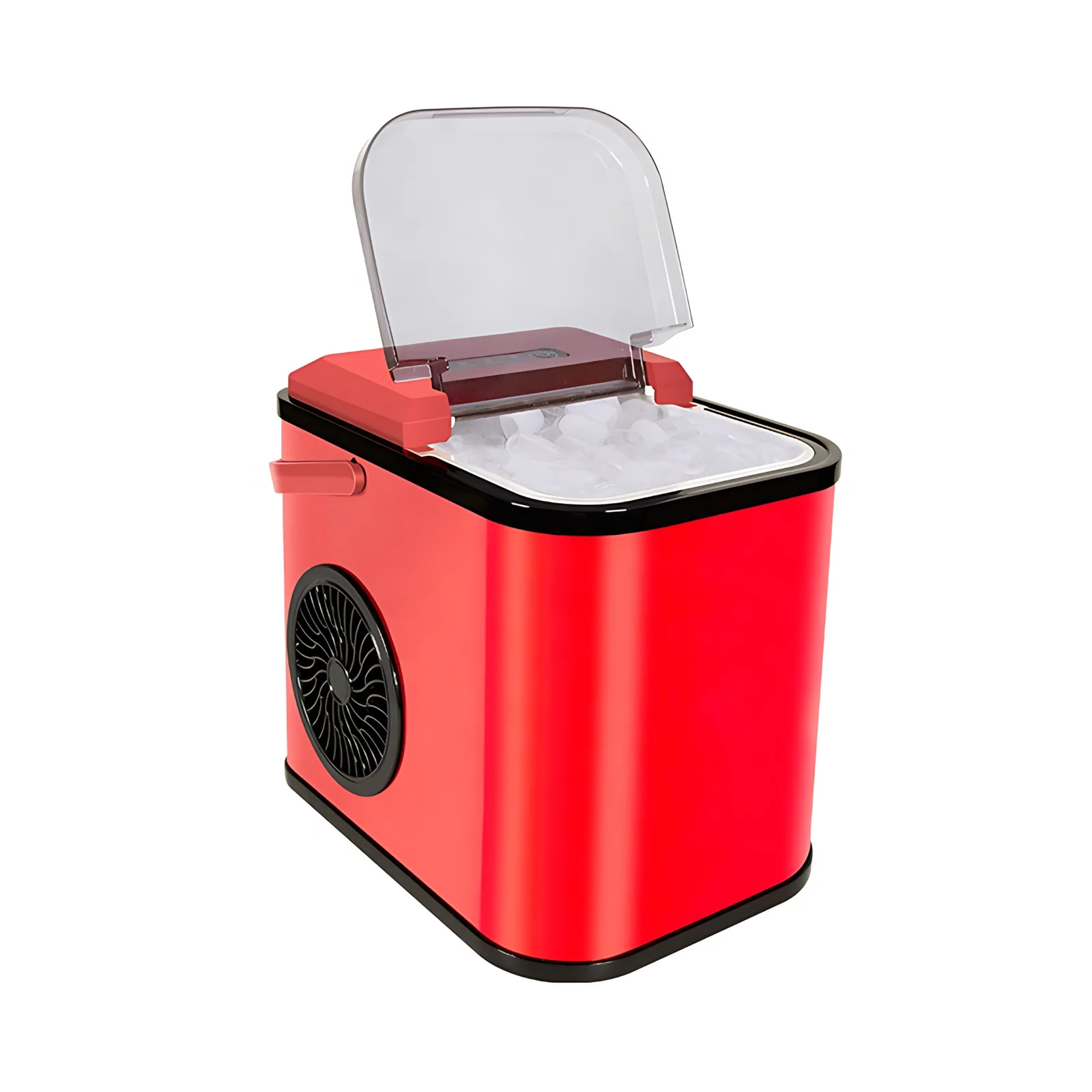 Portable Automatic Home Use Ice Maker Machine 10-12kg/24hrs Capacity Stainless Steel Housing Automatic Cleaning Touchpad Control