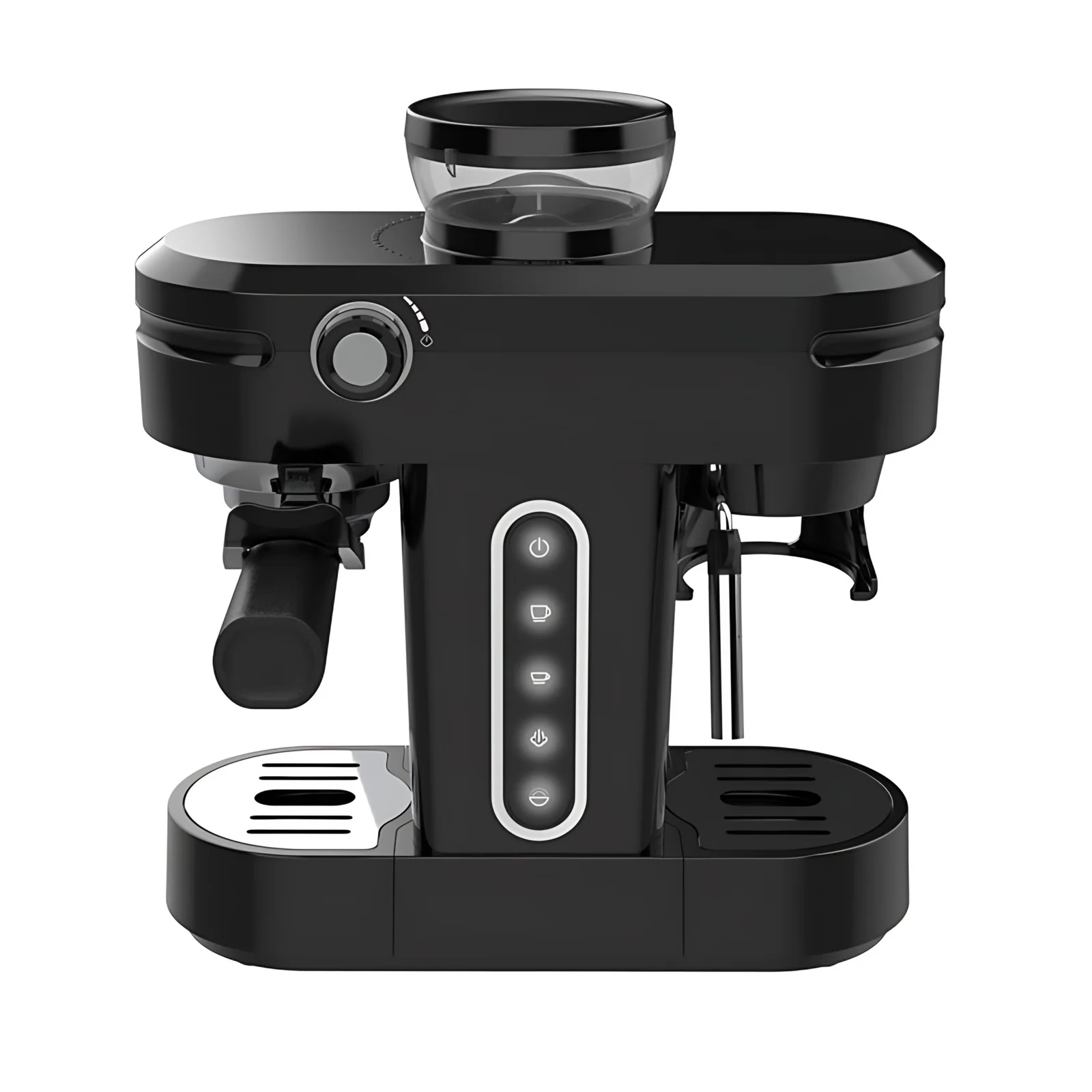 Beiruikang Kitchen Appliances Automatic 20 Bar Drip Personal Semi Automatic Coffee Maker Espresso Machines With Milk Frother