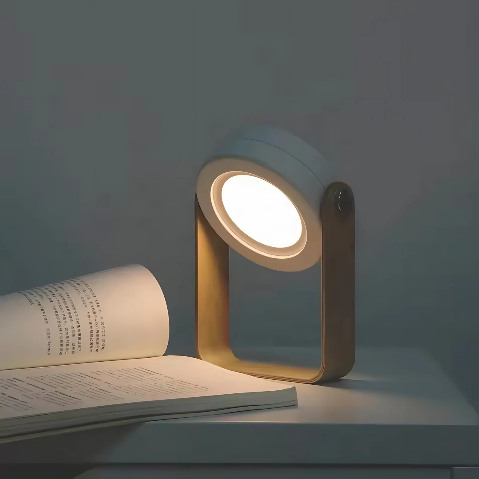 LED Night Light Rechargeable Portable with Soft Eye-Caring Glow Touch Control Adjustable Brightness Sleek Design for Bedroom