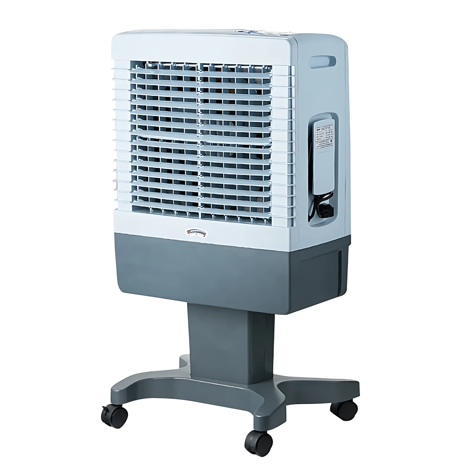 Factory 90W Axial Fan Portable Evaporative air Cooler 20L Water tank Mechanical Control Copper Motor 2-3L/H Water Consumption