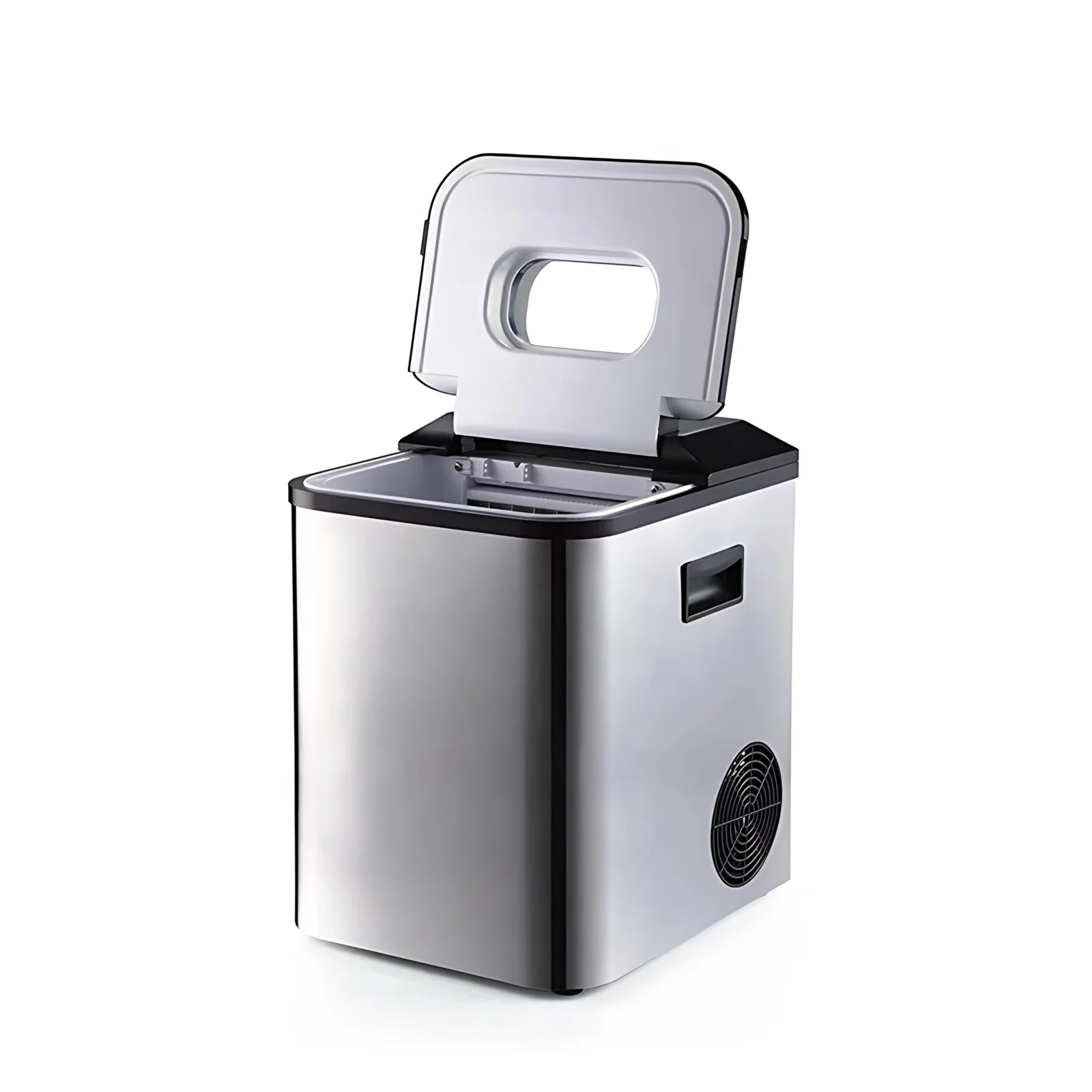 Máquina automática de fabricación de hielo mini portátil para el hogar generador de hielo de congelador líquido automático independiente