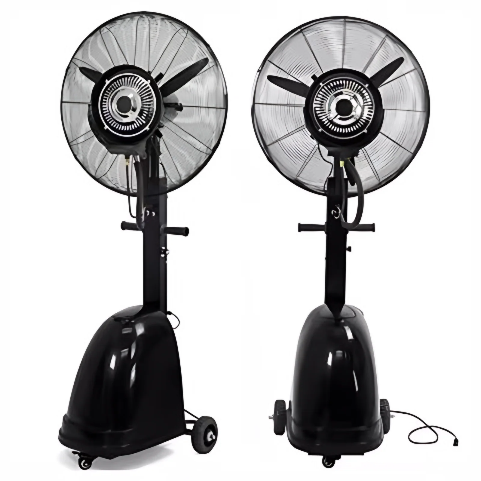 Mayoría de cuchilla de aluminio extensible multi altura fija 26 pulgadas 40L ventilador móvil de niebla eléctrica de pie