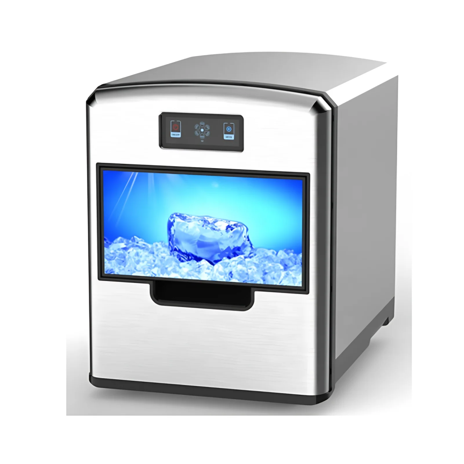Maquinaria de fabricación de mini cubos de hielo portátil para la limpieza automática en el hogar