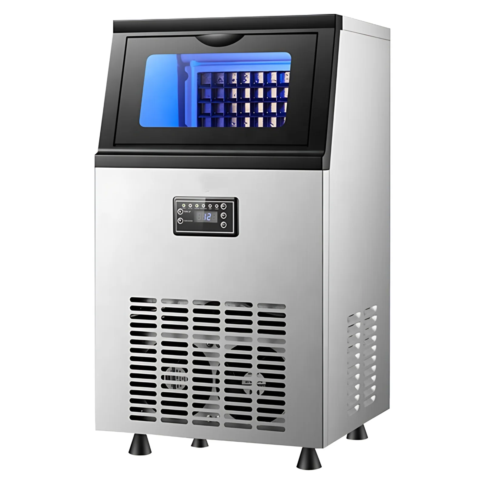 44pcs Ice Maker Hotel bar Commercial Industrial Ice Making Machine 23-25kg/D Storage 10kg Ice Machine Maker for Business