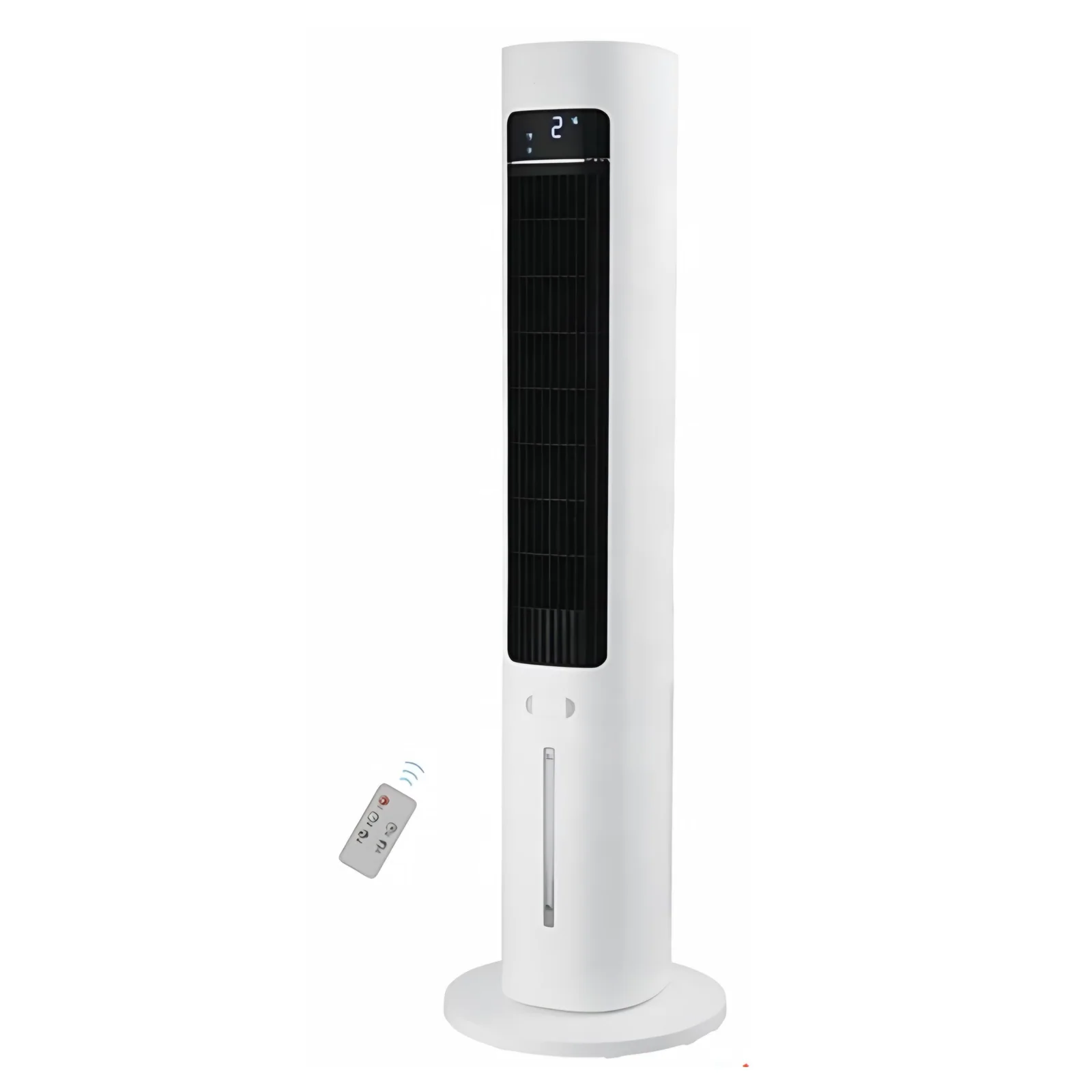 Led Electric Cooling Bladeless Fan Remote Control 3l Water Tank Tower Fan
