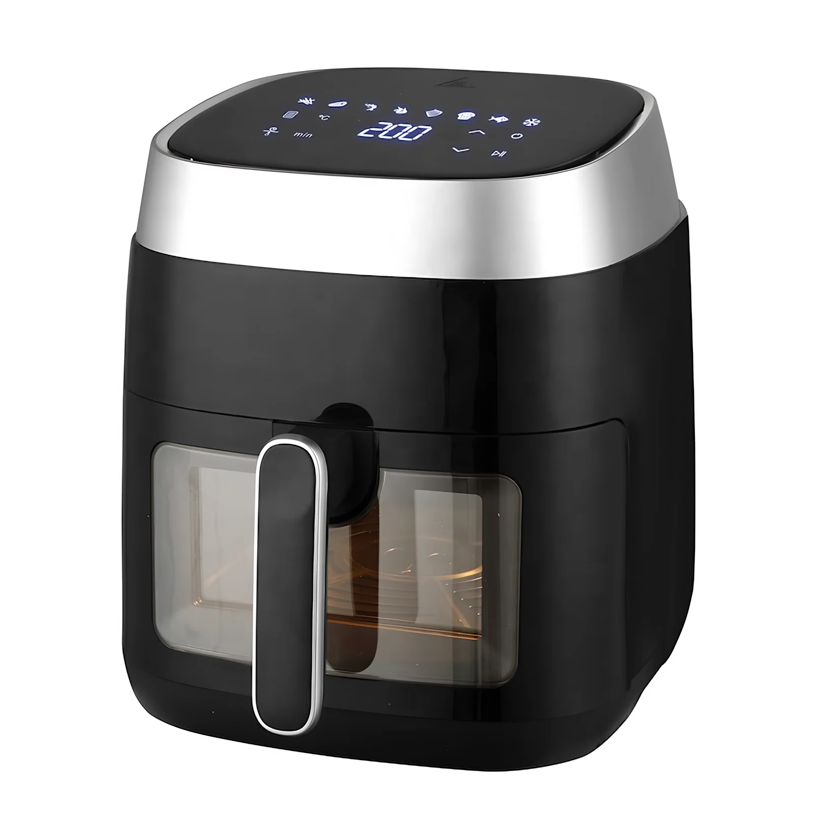 1800W Mechanical Stainless Steel Air Fryer 7L Pressure Cooker Oil Cooking Healthy Large Capacity Family Hotel Use Deep Fryer