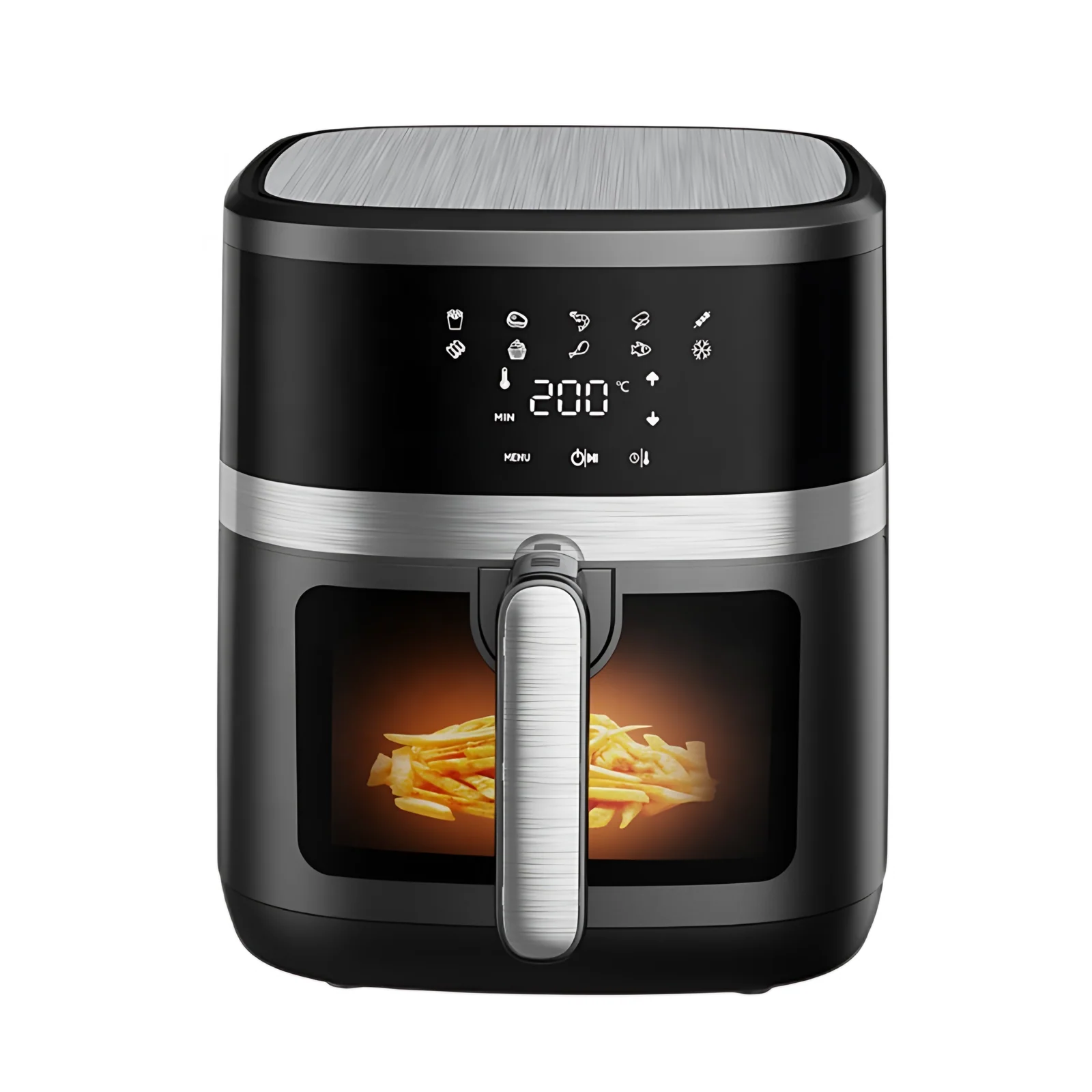 Wholesale Best Sale High Quality 6.5L Visual Air Fryer Electric Oil-Free Multi-Function Plastic Square Household Use Hotels