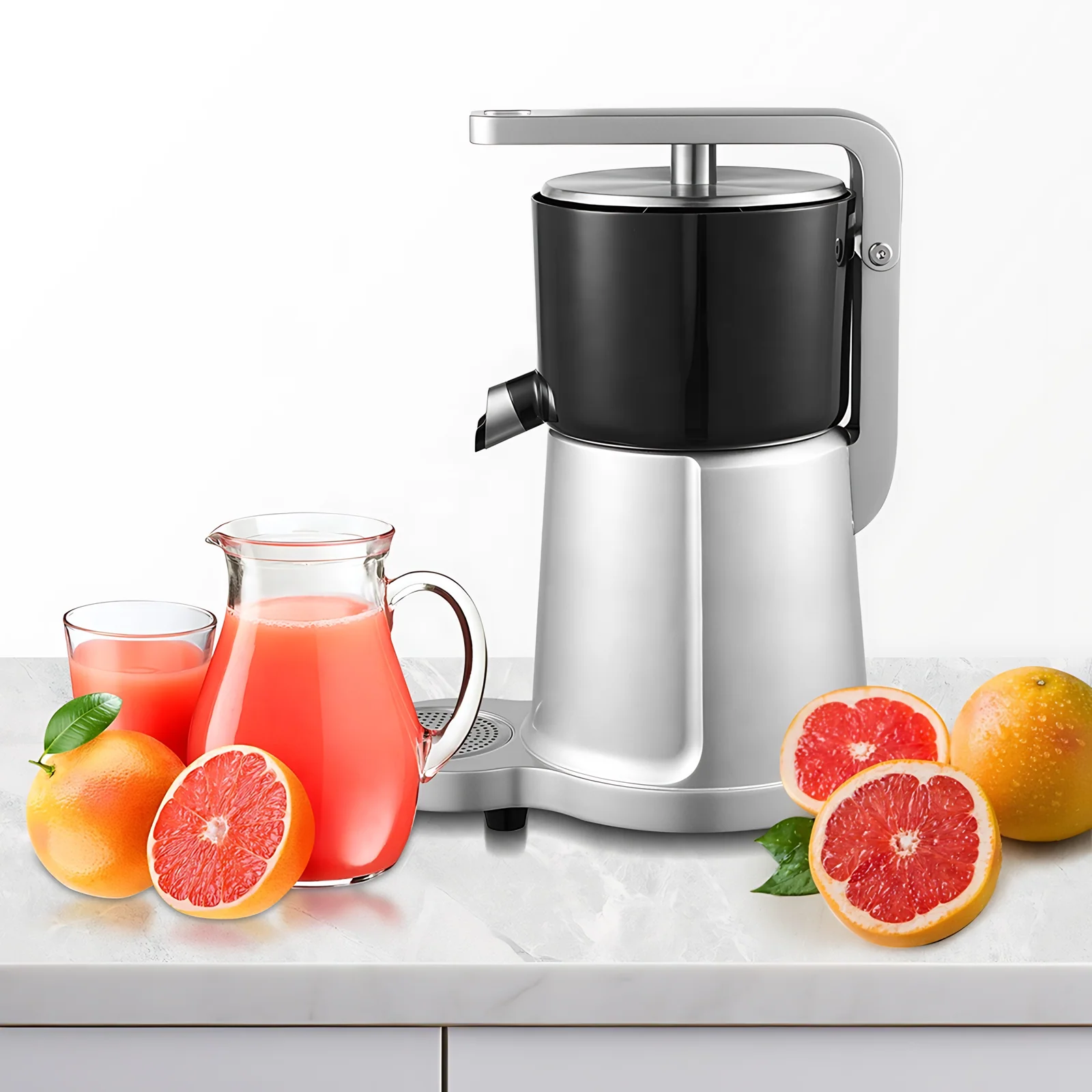 Commercial Bei Stainless Steel Electric Juicer Machine Big Mouth Masticating Wireless Slow Juicer Extractor Household Use Gift
