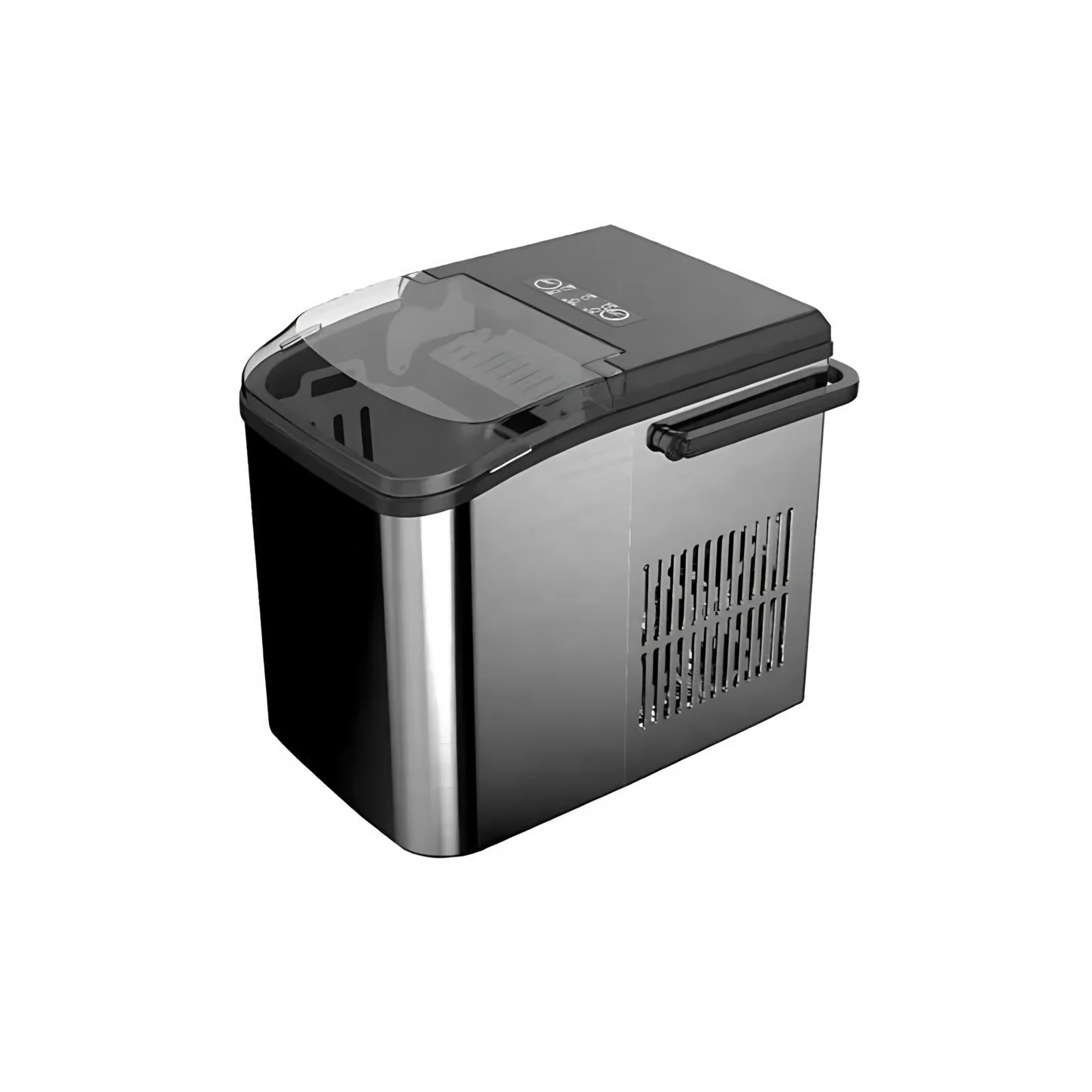 Portable Ice Maker Machine Bullet Small Ice Block Machine White Electric Plastic Snow Ice Making Machine Push Button