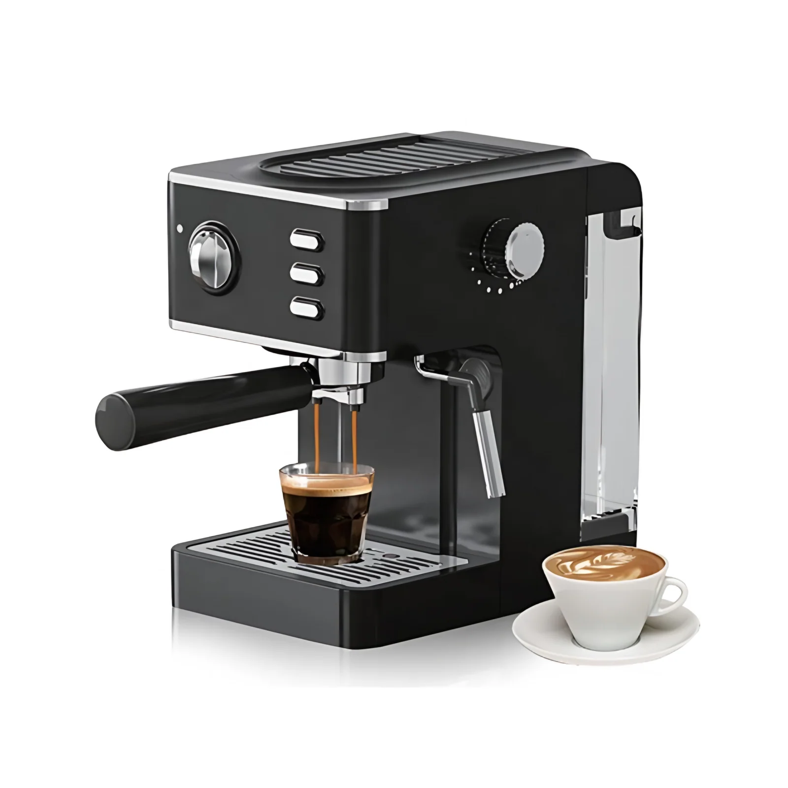 1350W Smart Home Electric Cappuccino Machine Multi Coffee Maker Fully Automatic Espresso Machine Heat Milk with Steam