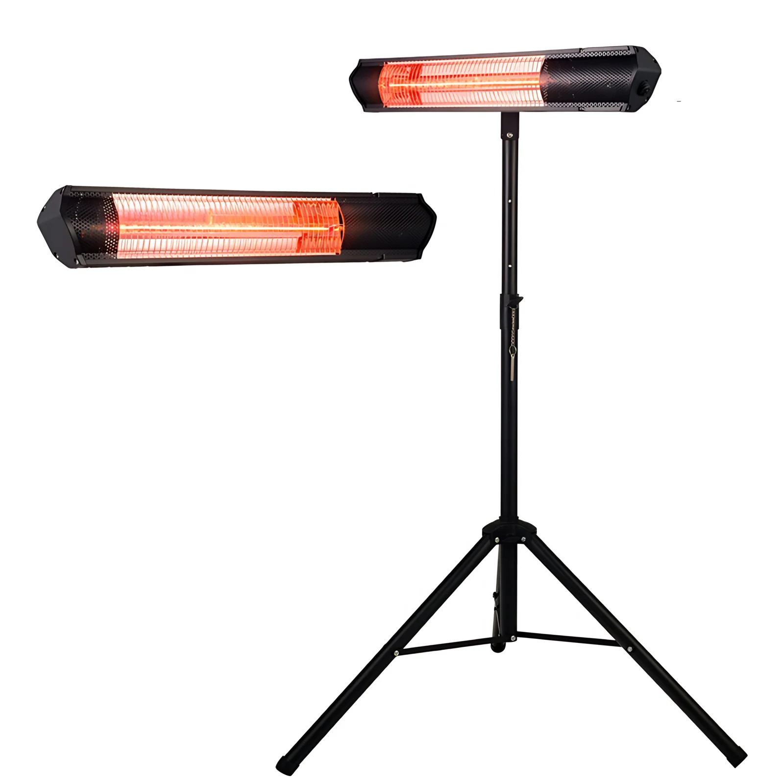 Chauffe-terre électrique portable infrarouge WIFI chauffe-terre extérieur debout avec support de trépied télescopique pour jardin extérieur