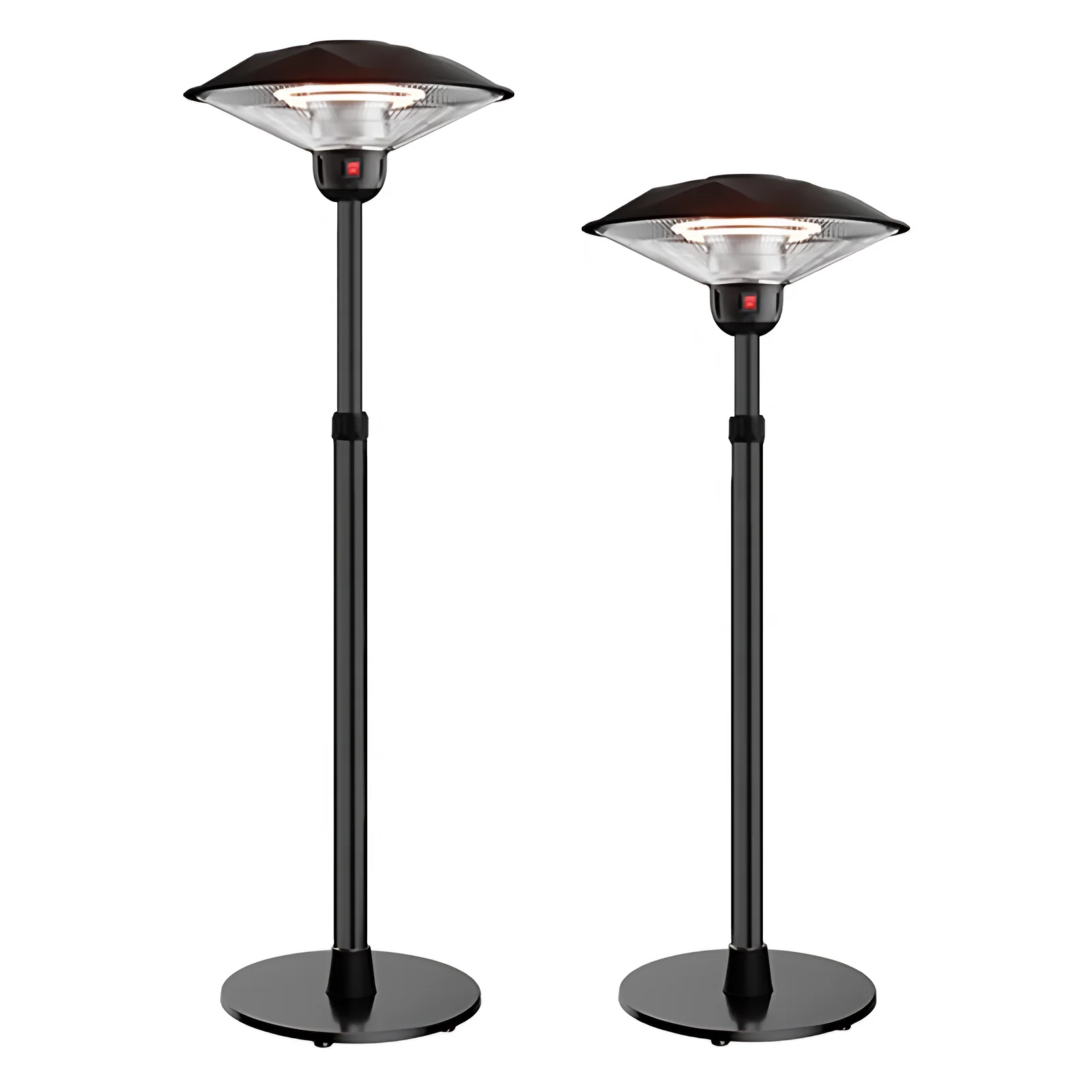 220V 3000W Stainless Steel Waterproof Indoor/Outdoor Patio Heater Freestanding Mechanical Infrared Heater Carbon Fiber Heating
