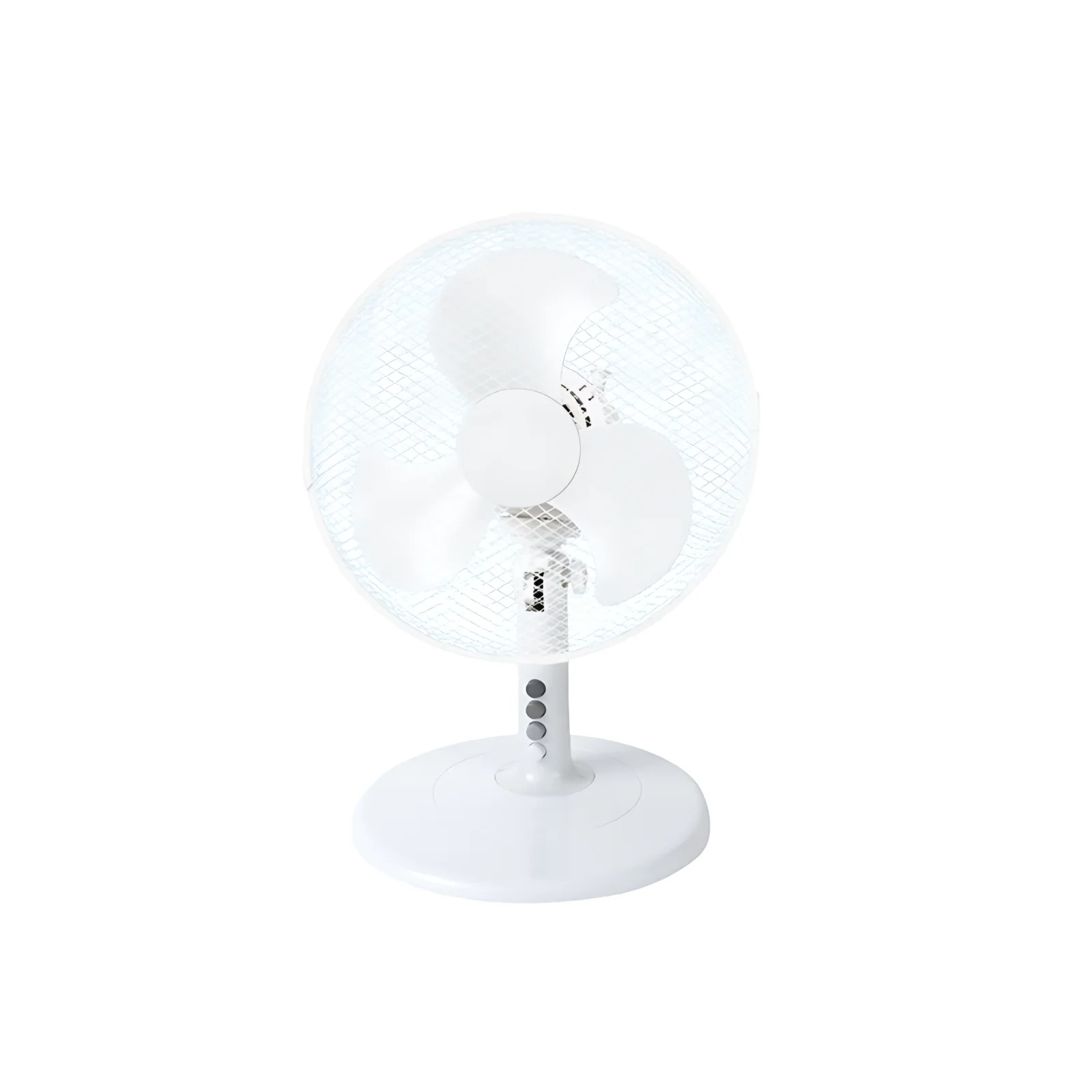 Custom Logo 12Inch White Electric Air Circulation Desk Top Cooler Fan Standard Plastic Table Top Fan
