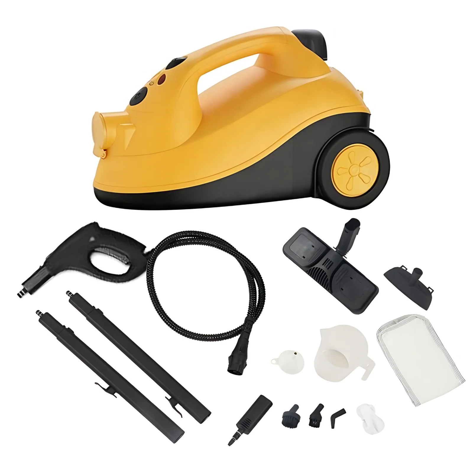 Yellow Multipurpose Household Steamer Cleaning Machine Car Carpet Floor Window Hand Held High Pressure Steam Cleaner