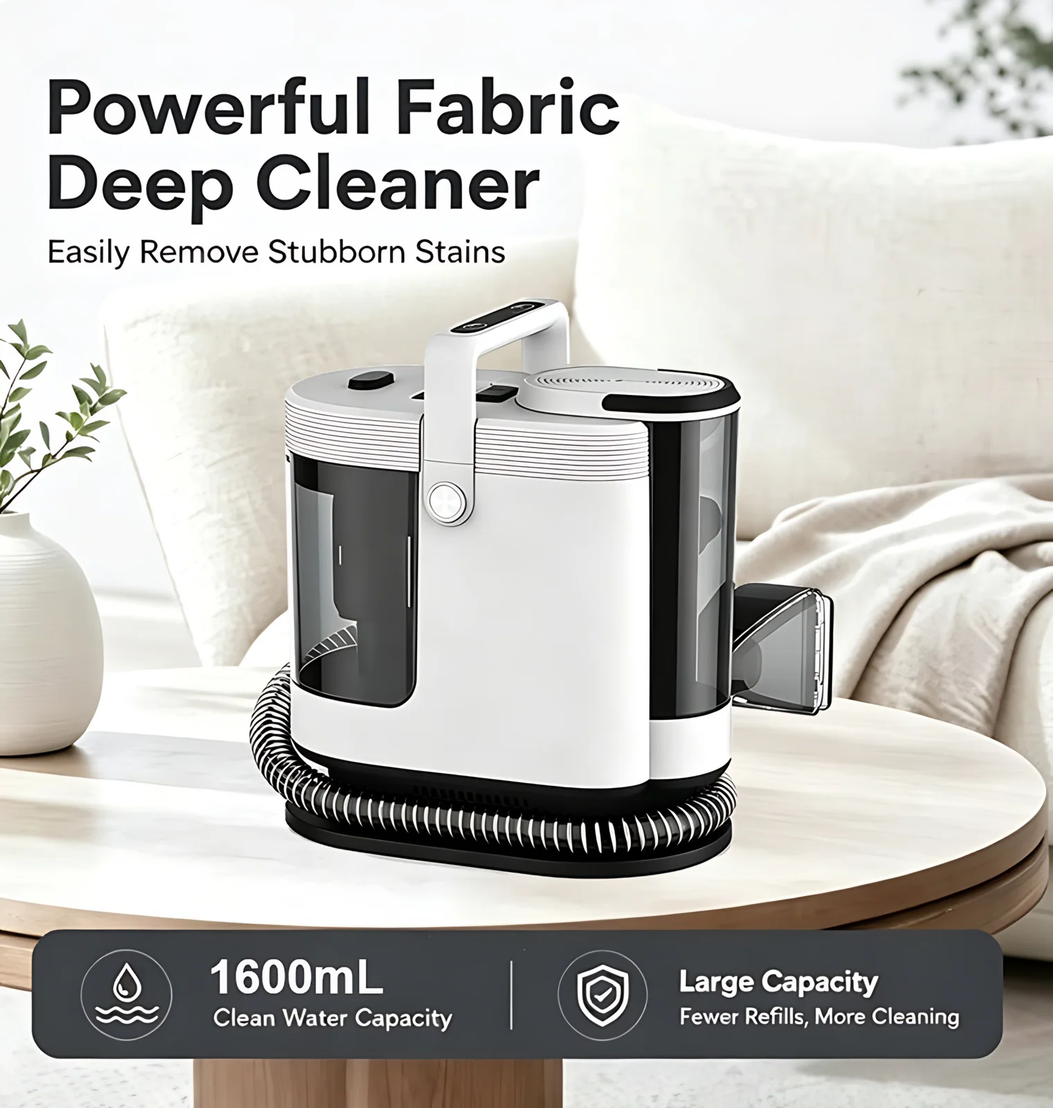 Hot Sell Handheld Corded Spot Wet and Dry Dirty Fabric Hot Selling Handheld Portable Carpet Washer Vacuum Cleaner for Sofa