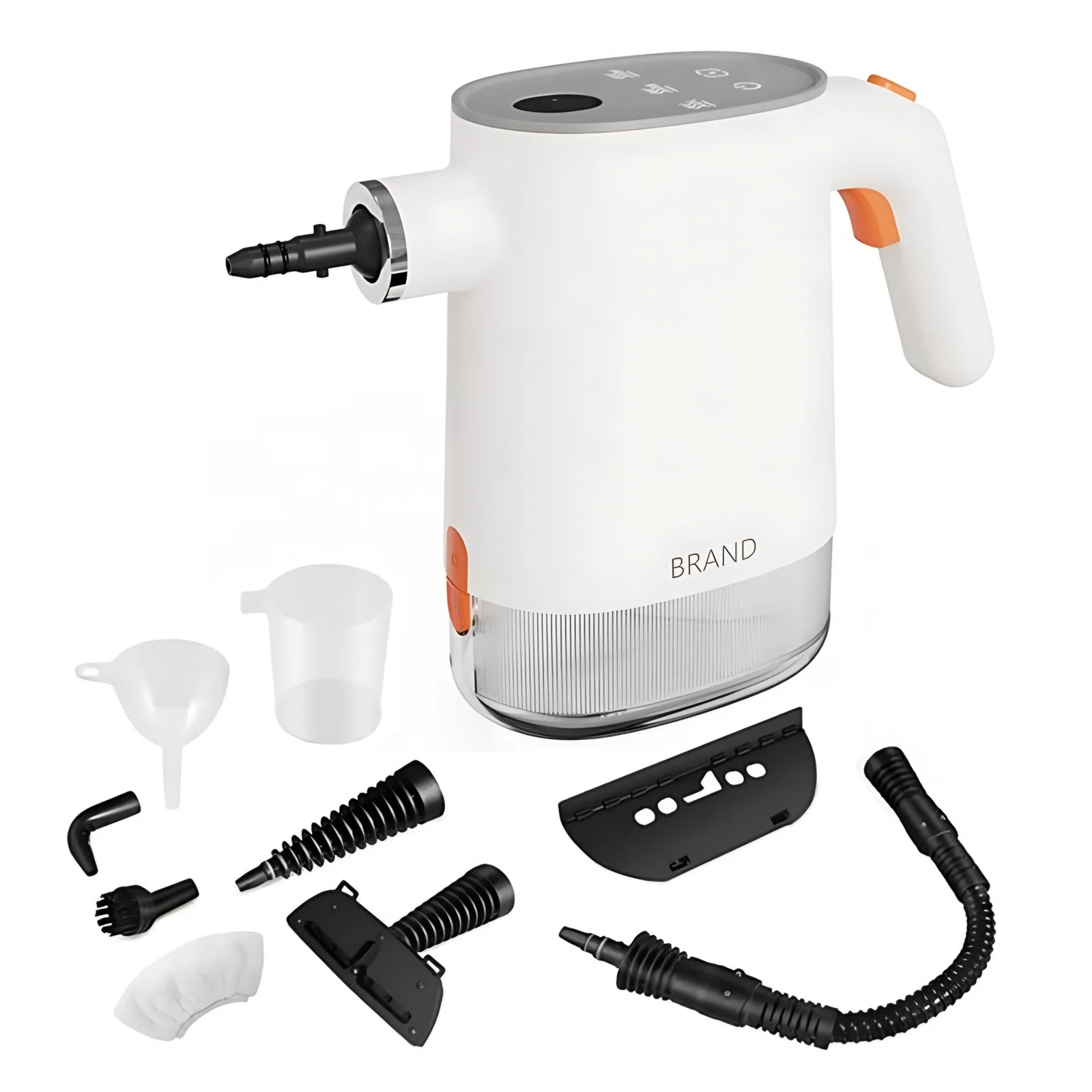 Portable Handheld Electric Steam Cleaner Handy Pressurized with 5 Accessories for Multi-Surface Cleaning Use Cars Household
