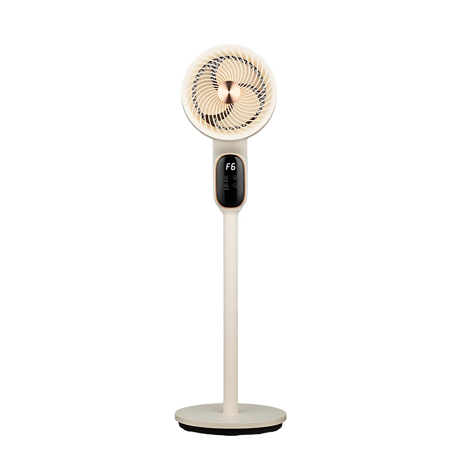 2026 New Arrival 3D Auto Oscillation air Circulator Fan Strong Wind Standing Fan Timing Display Table Fan with Touch Button