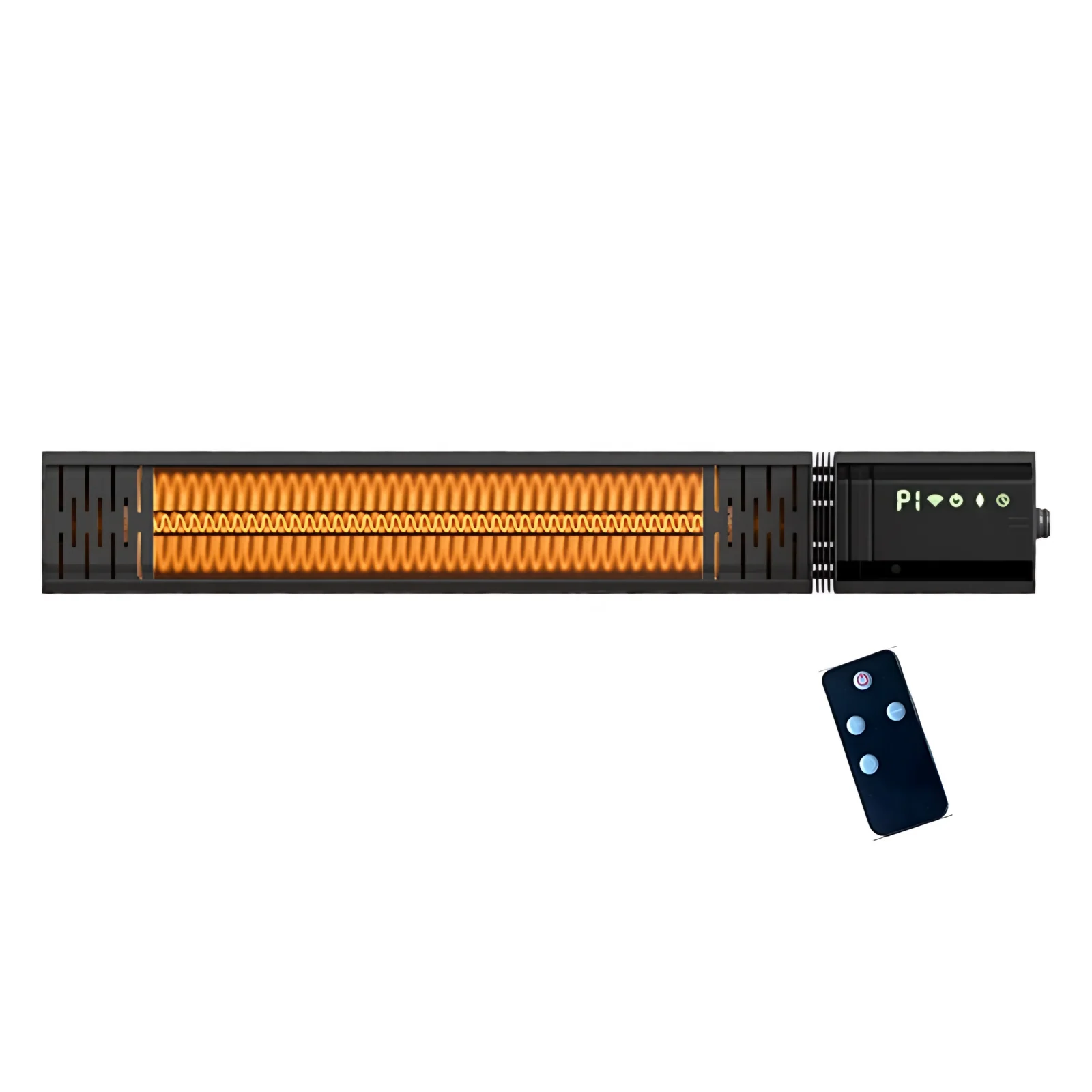Remote Controlled Freestanding Garden Infrared Outdoor Heater Patio 1500W Waterproof Electric Home Use