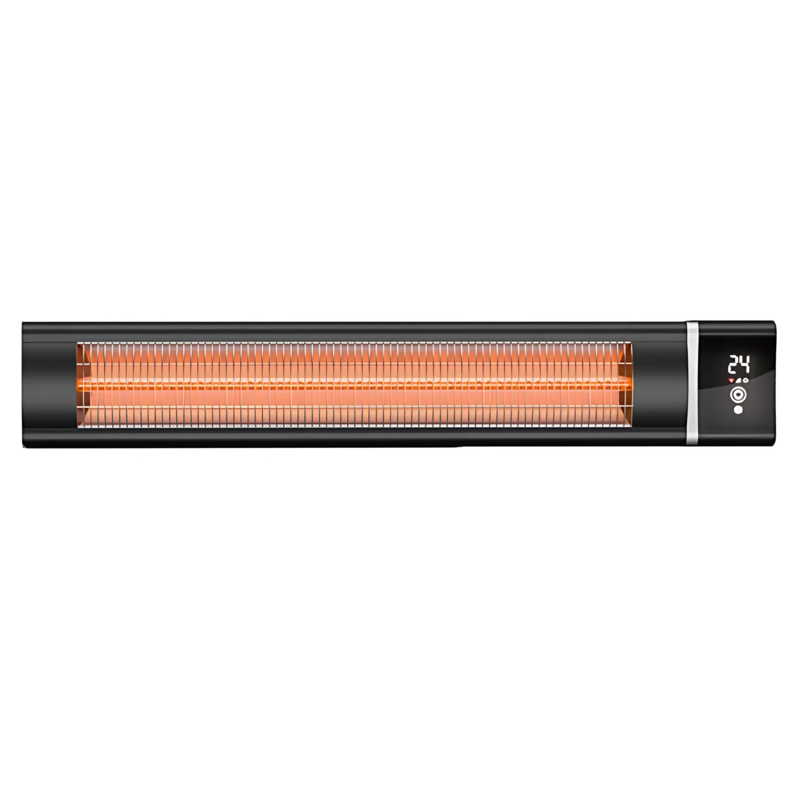 1500W Remote Controlled Outdoor Electric Wall Heater Metal Panel Strip Heating with Far Infrared Free-Standing Installation