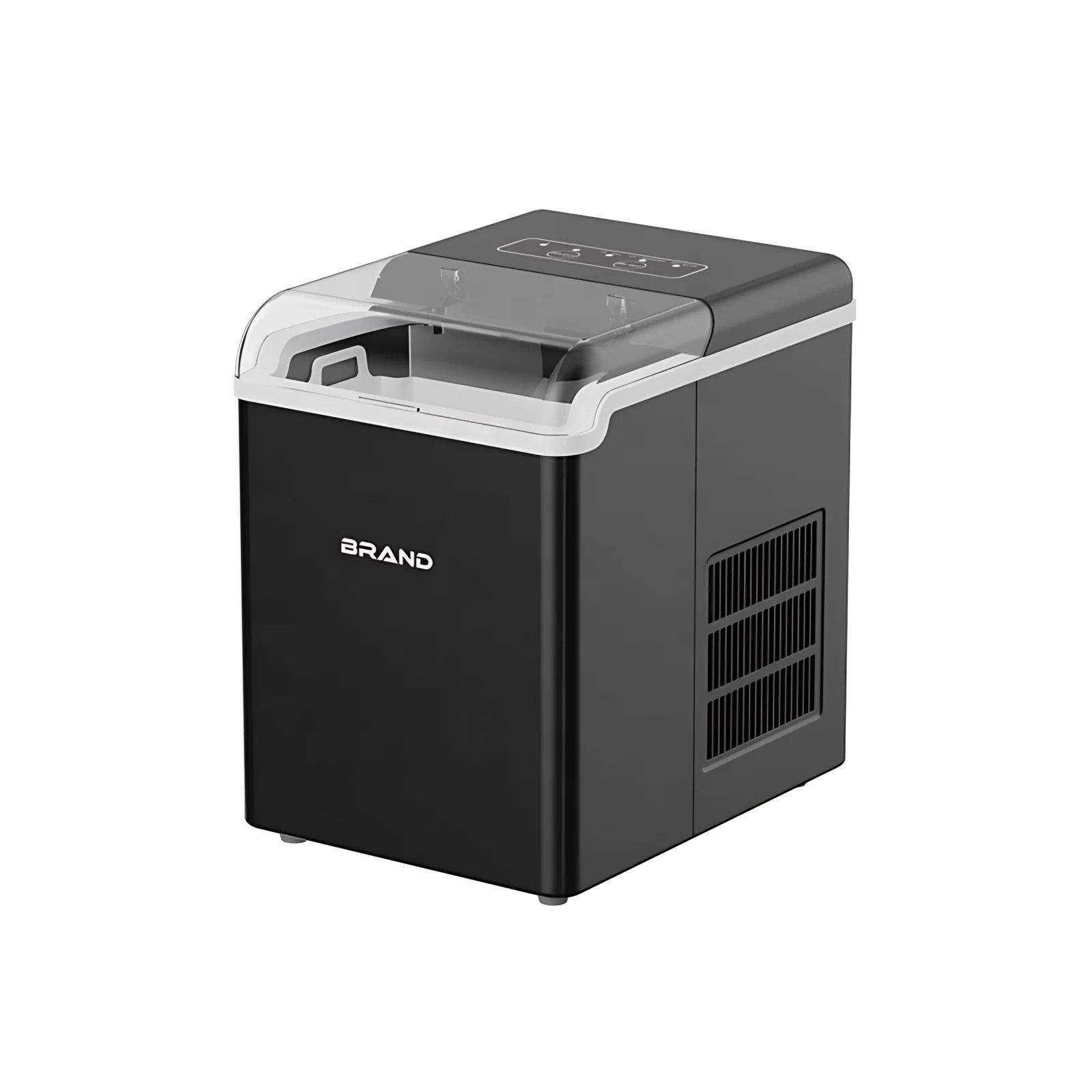 Nueva máquina eléctrica para hacer hielo para uso doméstico y hotelero, mostrador portátil con capacidad de 12 kg y forma de hielo de bala